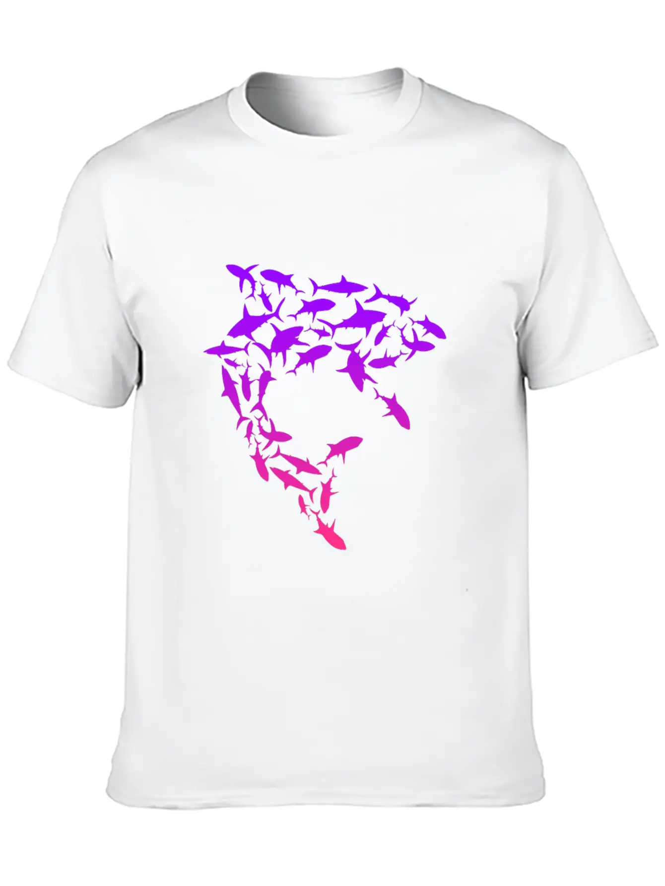 Shark Swarm Save The Sharks Lightweight Cotton T-Shirt – Daily Comfort Graphic Shirt