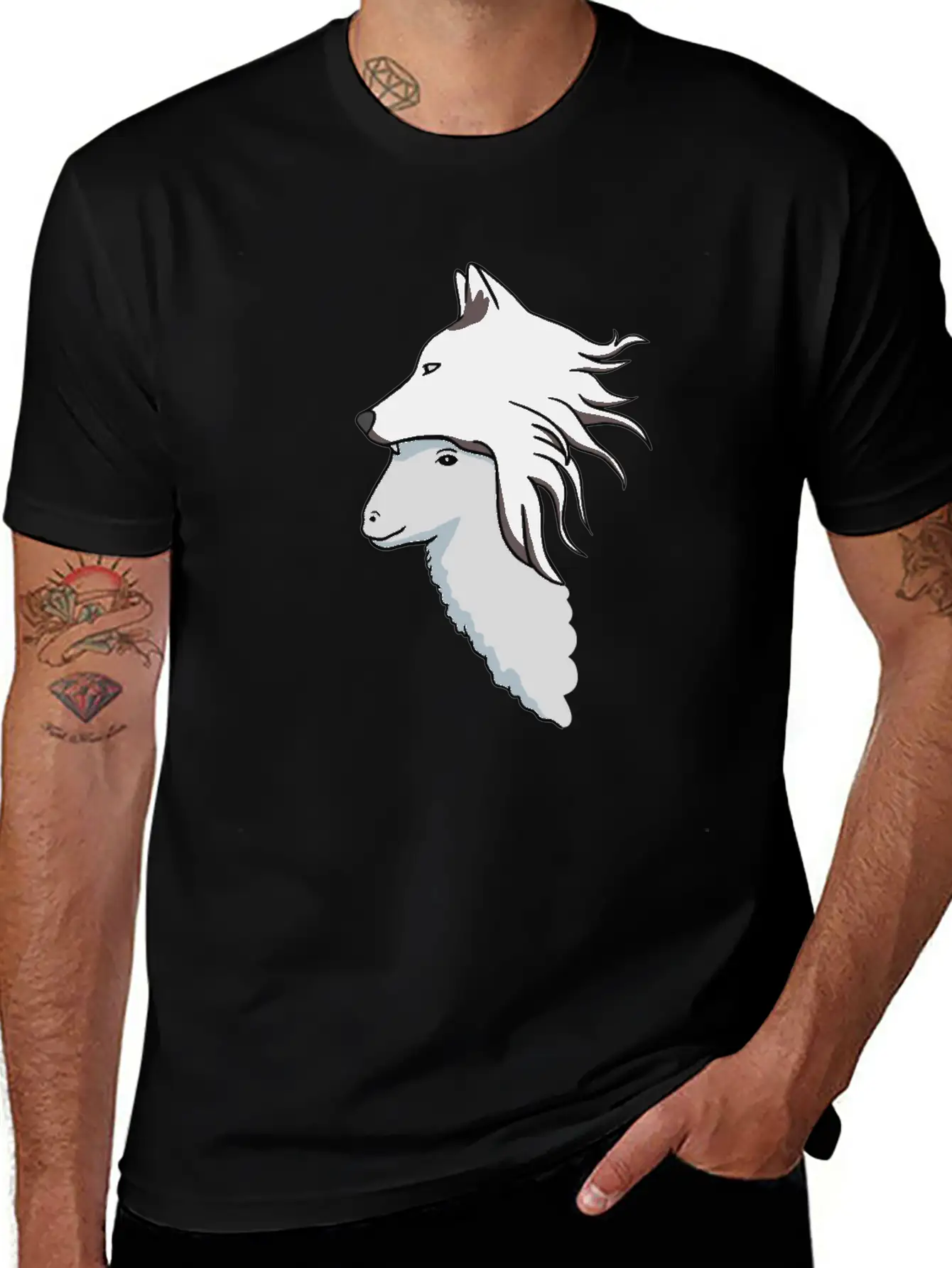 Sheep In Wolf Skin Lightweight Cotton T-Shirt – Daily Comfort Graphic Shirt