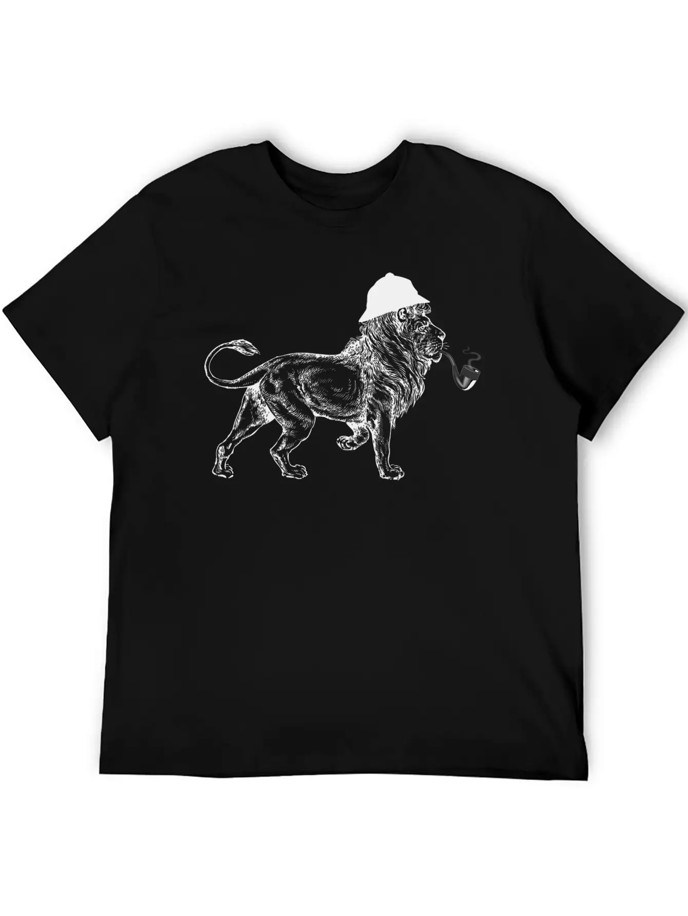 Sherlock Lion Lightweight Cotton T-Shirt – Daily Comfort Graphic Shirt