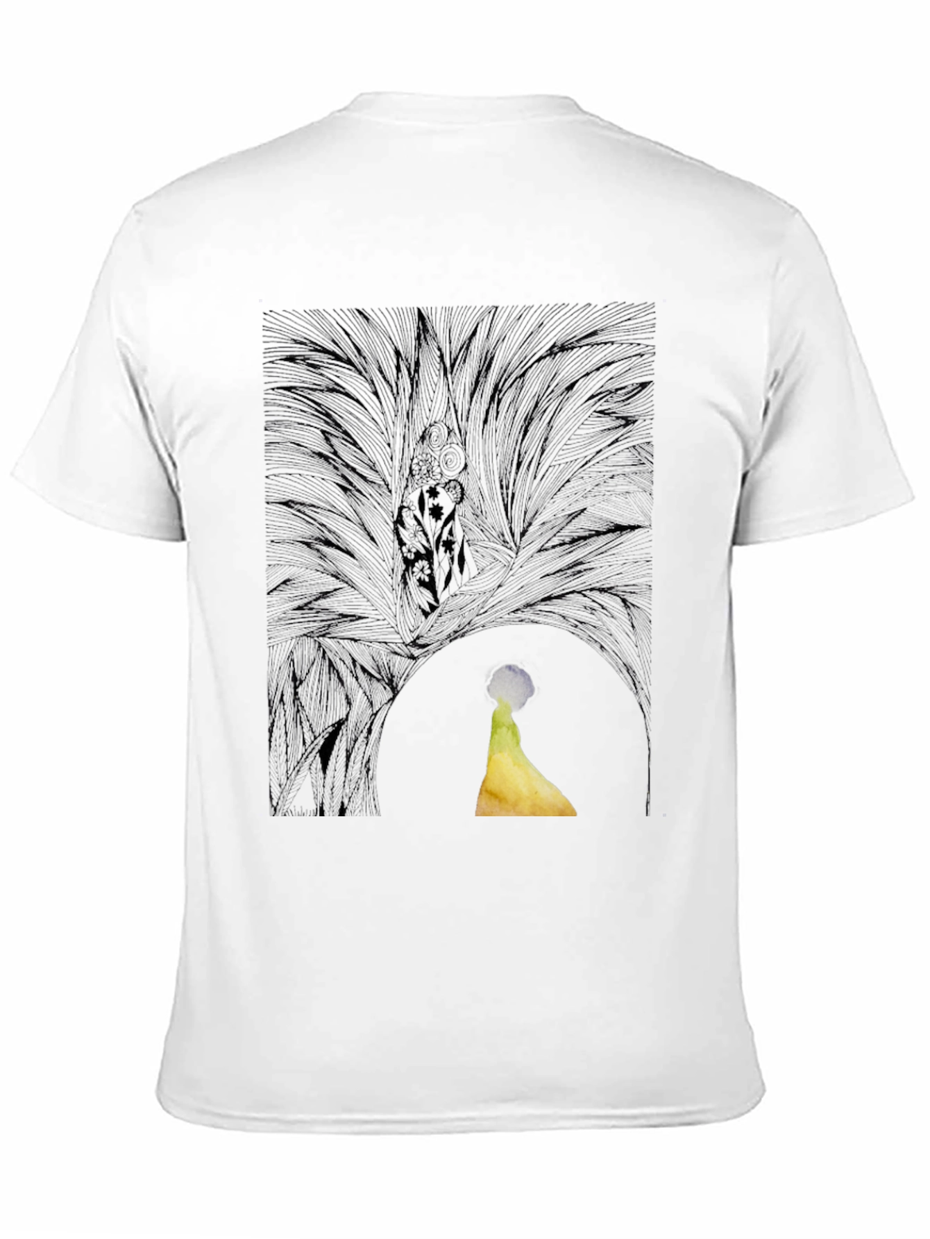 Abstract Graphic Print Black Casual T-Shirt
