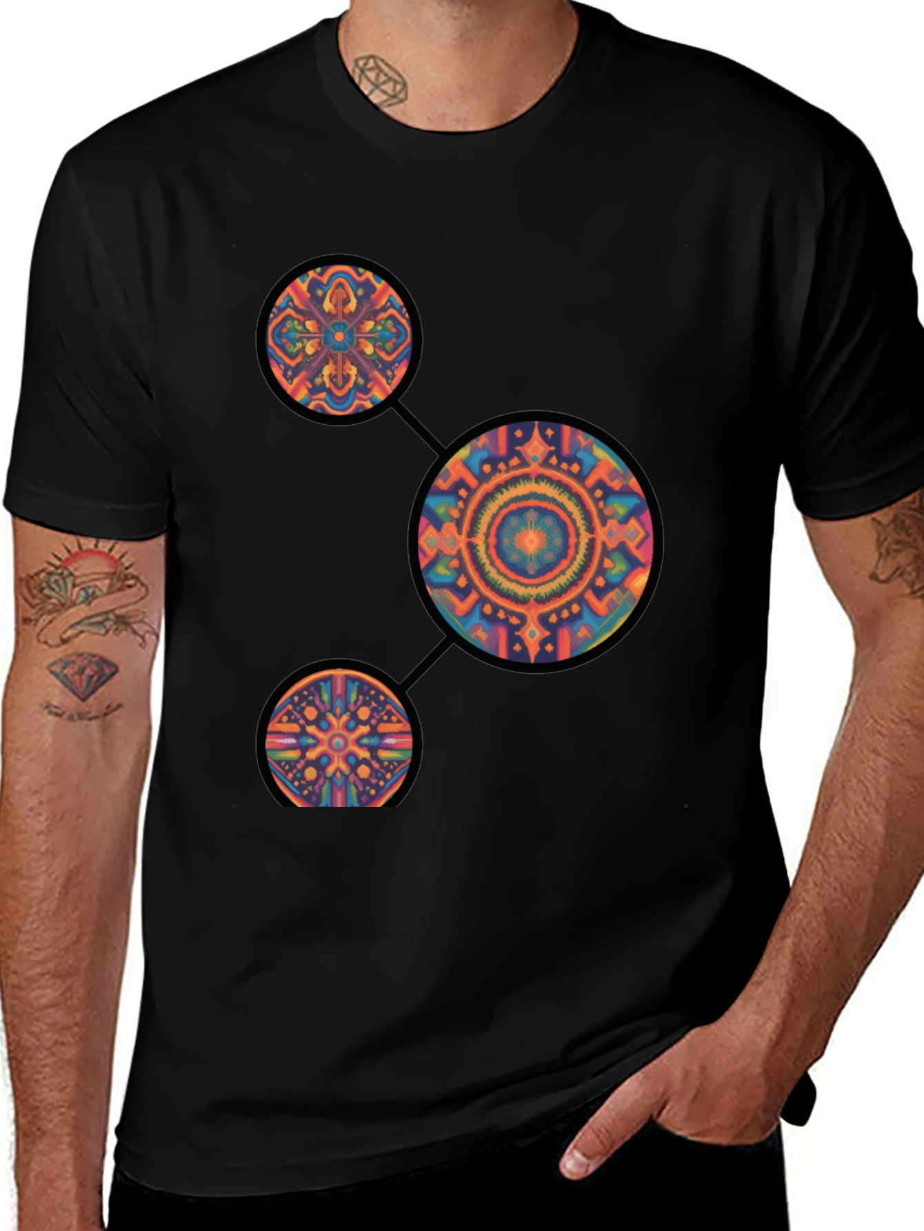 Psychedelic Mandala Graphic Tee