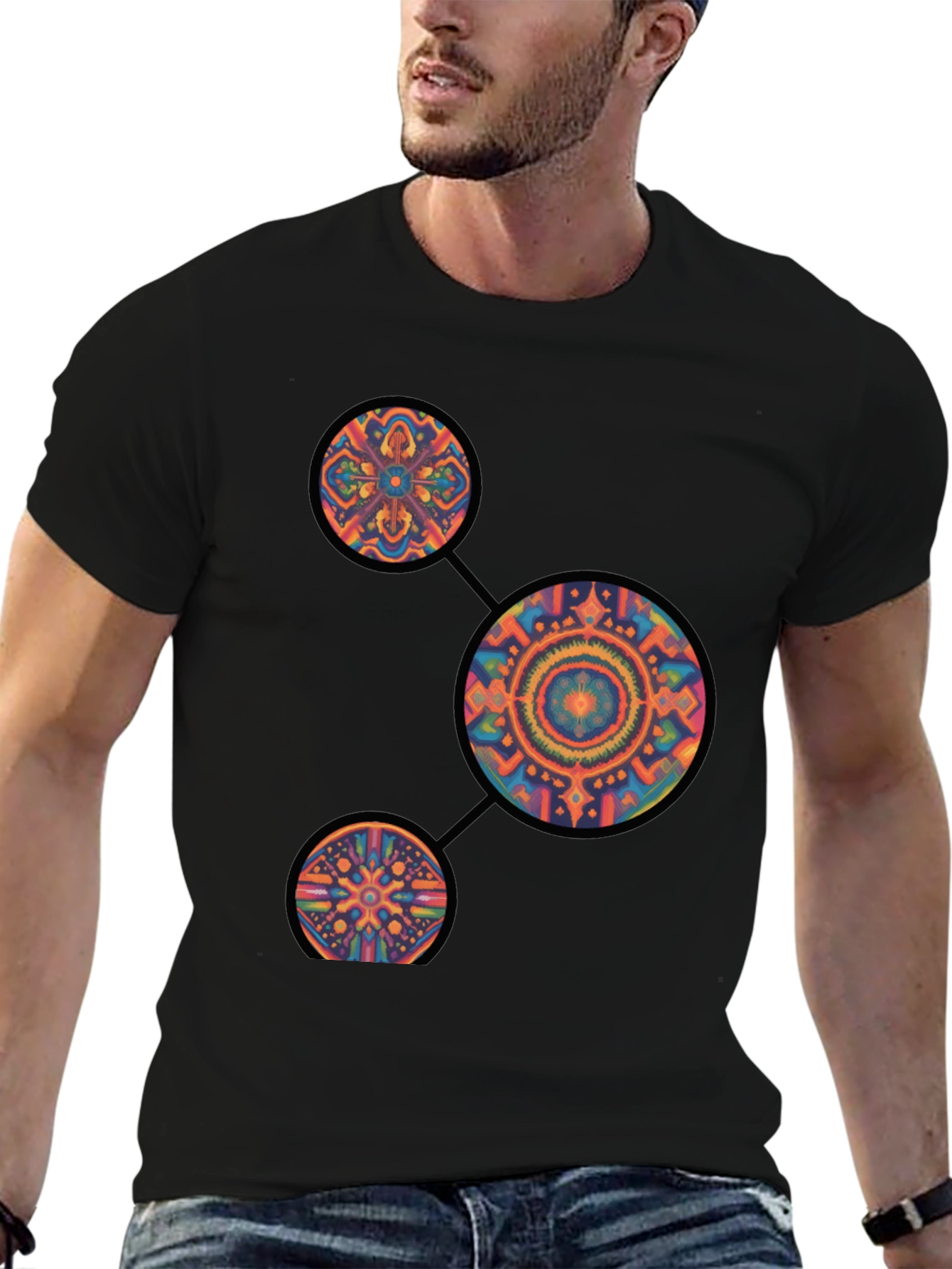 Psychedelic Mandala Graphic Tee