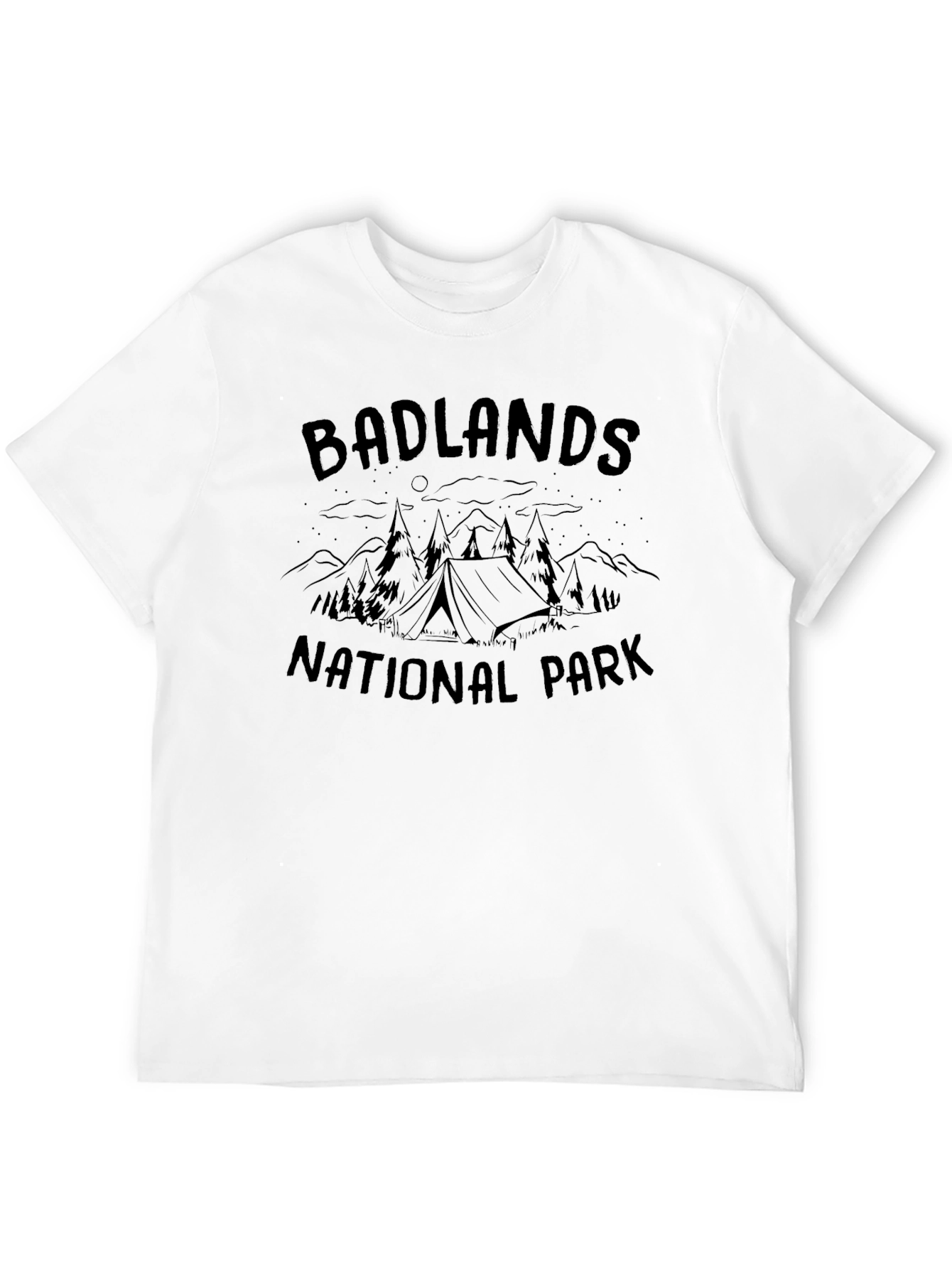 Badlands National Park Camping Graphic T-Shirt