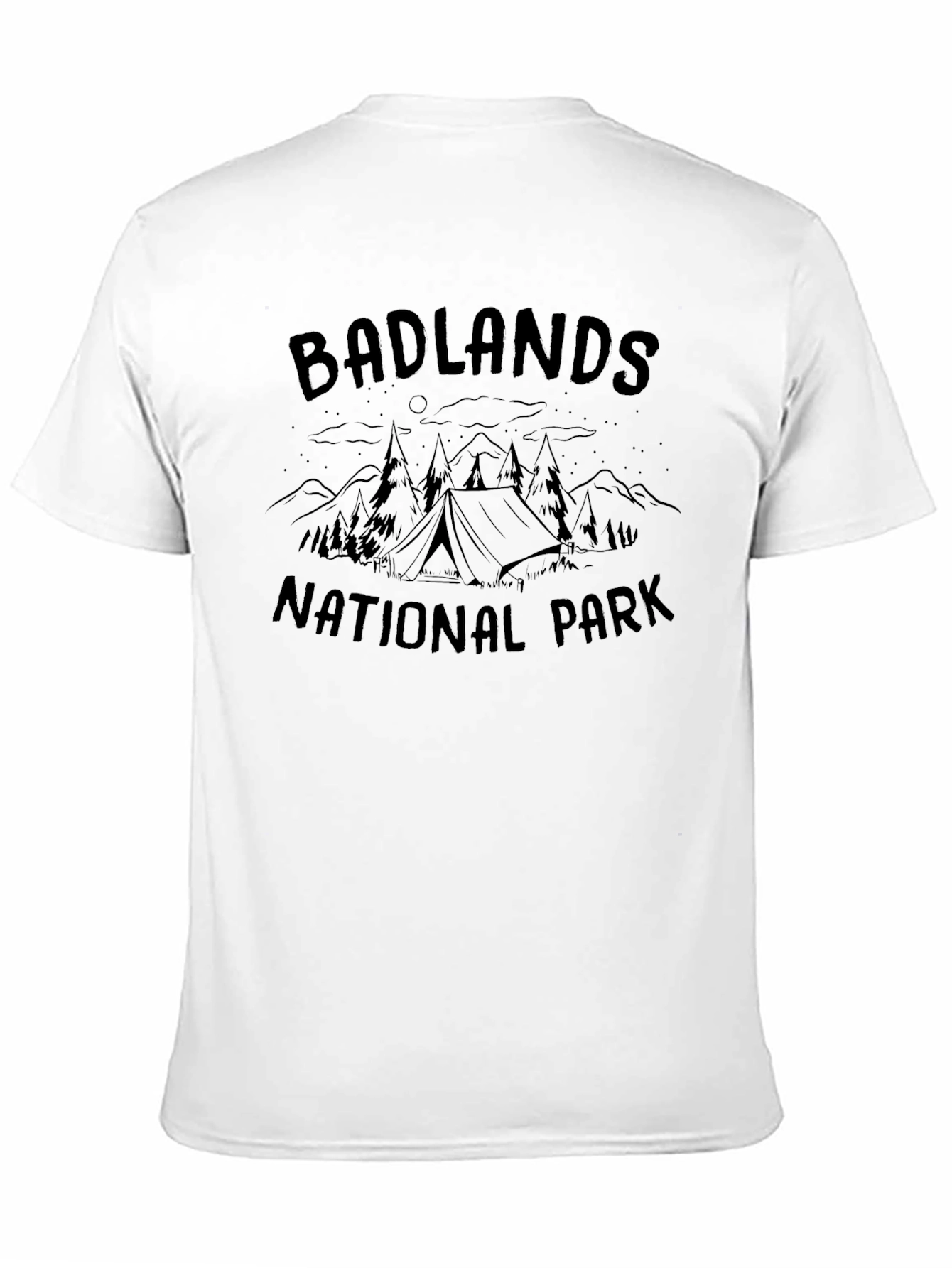 Badlands National Park Camping Graphic T-Shirt