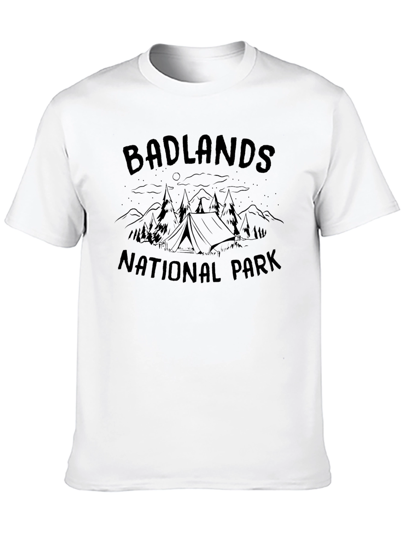 Badlands National Park Camping Graphic T-Shirt