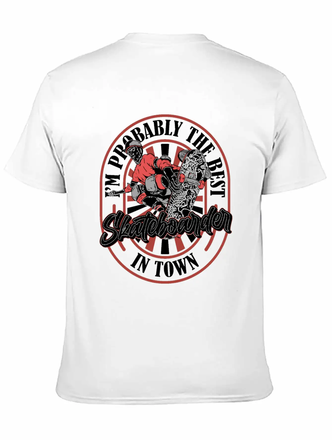 Skateboard Skater Funny Lightweight Cotton T-Shirt – Daily Comfort Graphic Shirt