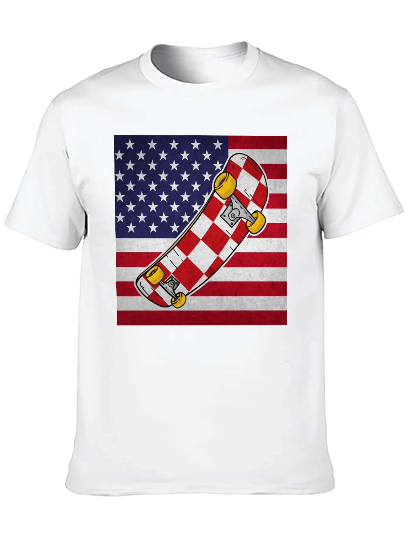 Skateboard Skater Lightweight Cotton T-Shirt – Daily Comfort Graphic Shirt