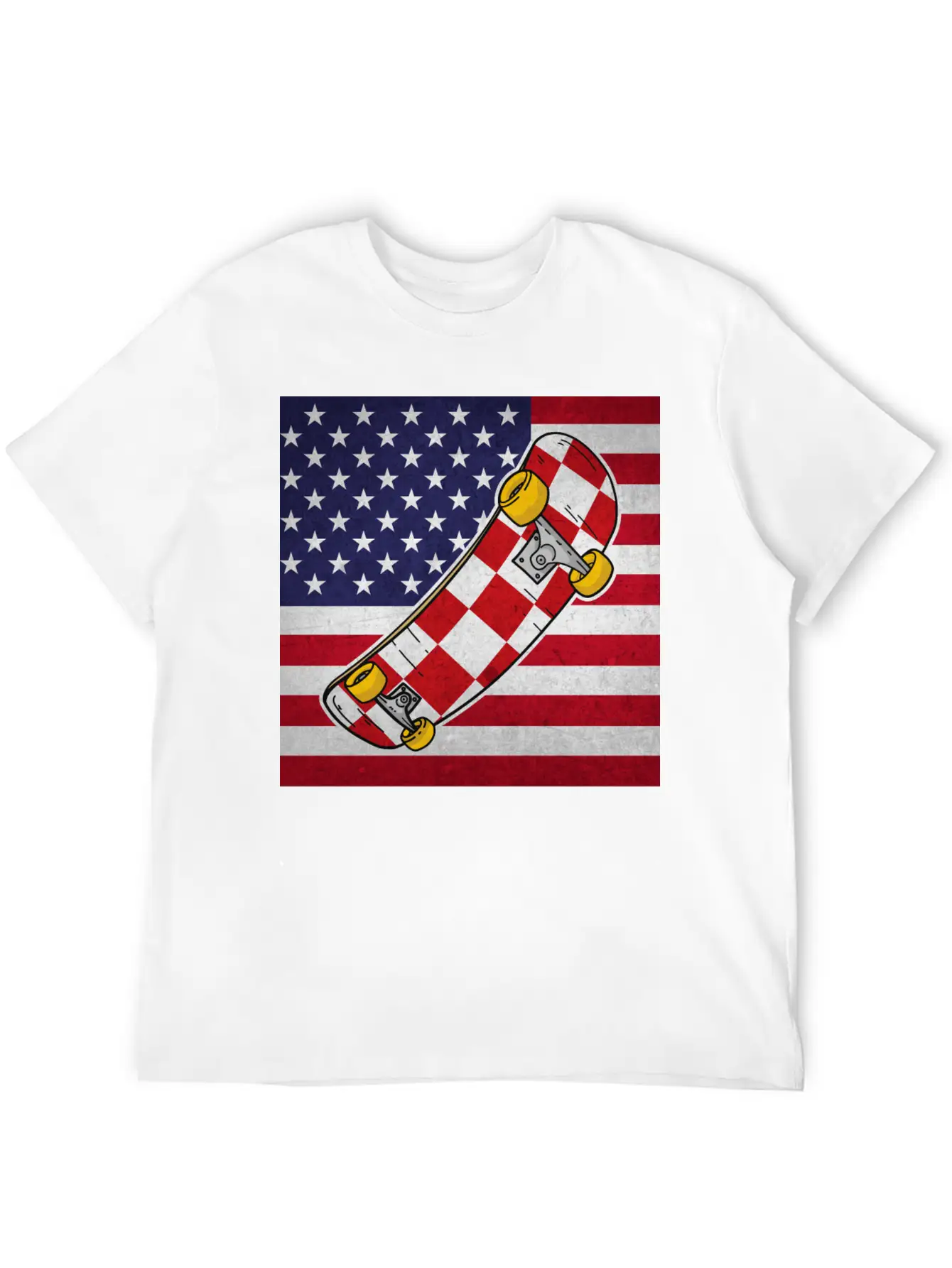 Skateboard Skater Lightweight Cotton T-Shirt – Daily Comfort Graphic Shirt