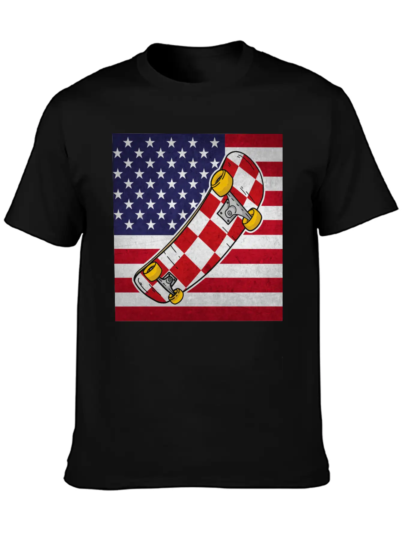 Skateboard Skater Lightweight Cotton T-Shirt – Daily Comfort Graphic Shirt