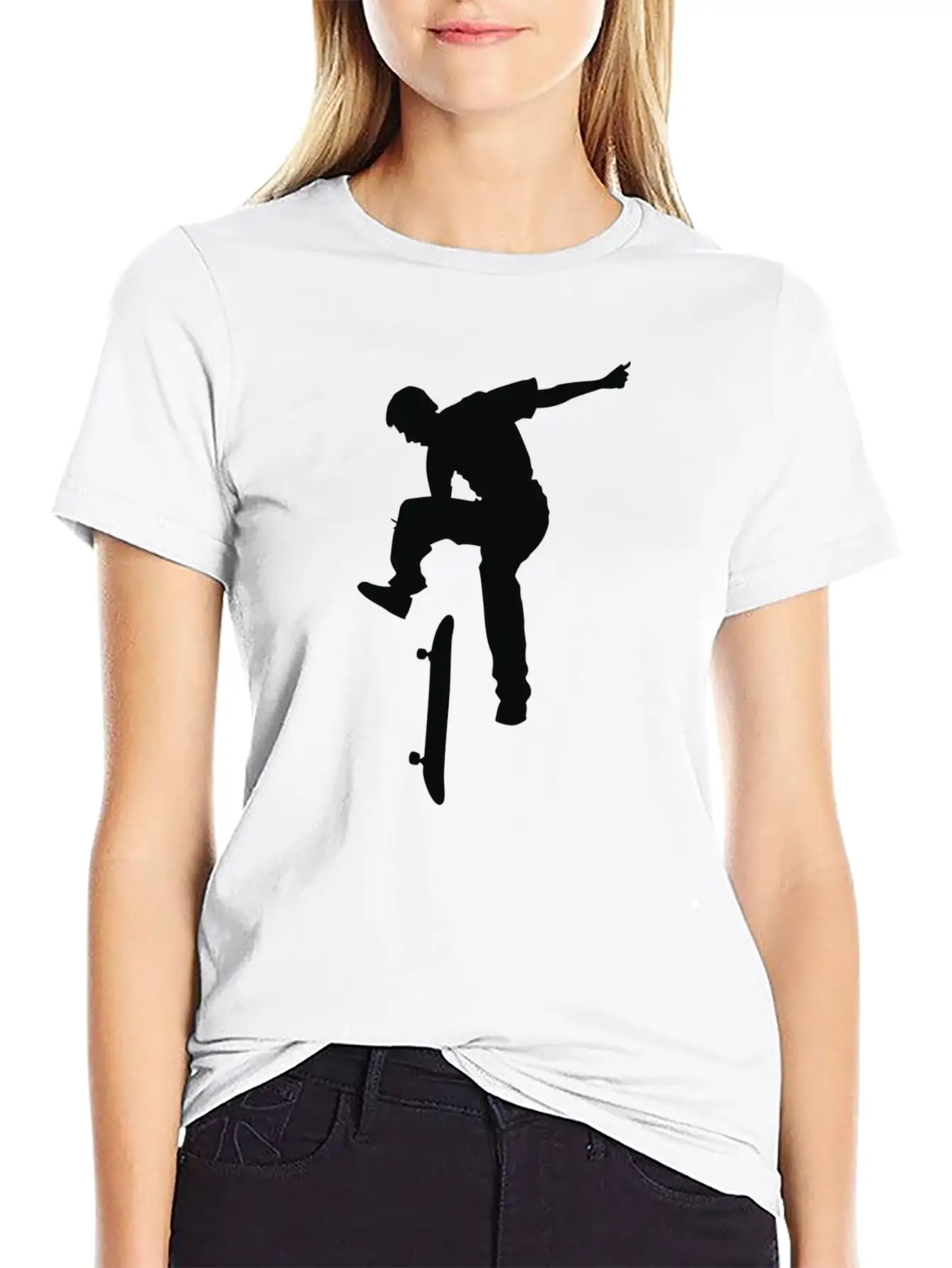 Skater Lightweight Cotton T-Shirt – Daily Comfort Graphic Shirt