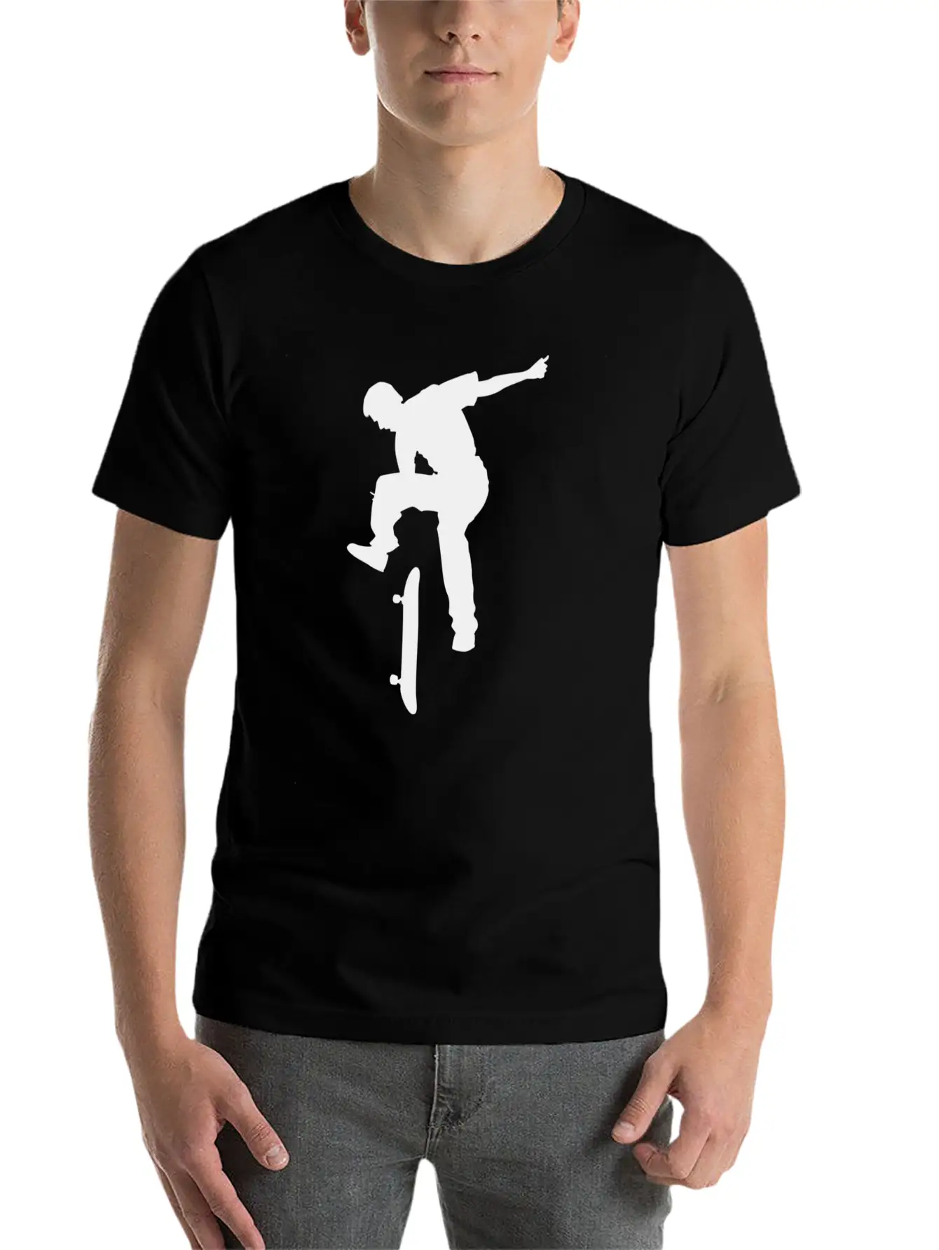 Skater Lightweight Cotton T-Shirt – Daily Comfort Graphic Shirt