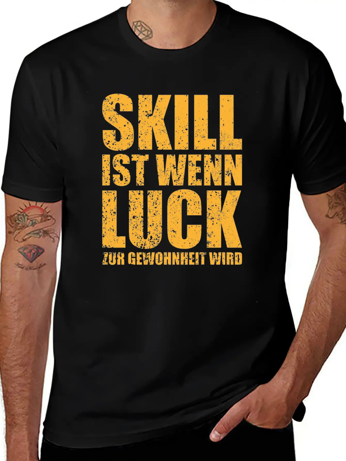 Skill Is A Gift When Luck Becomes A Habit Lightweight Cotton T-Shirt – Daily Comfort Graphic Shirt