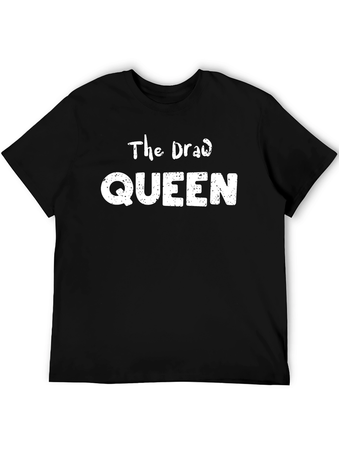 The Draw Queen Black Cotton Graphic Tee