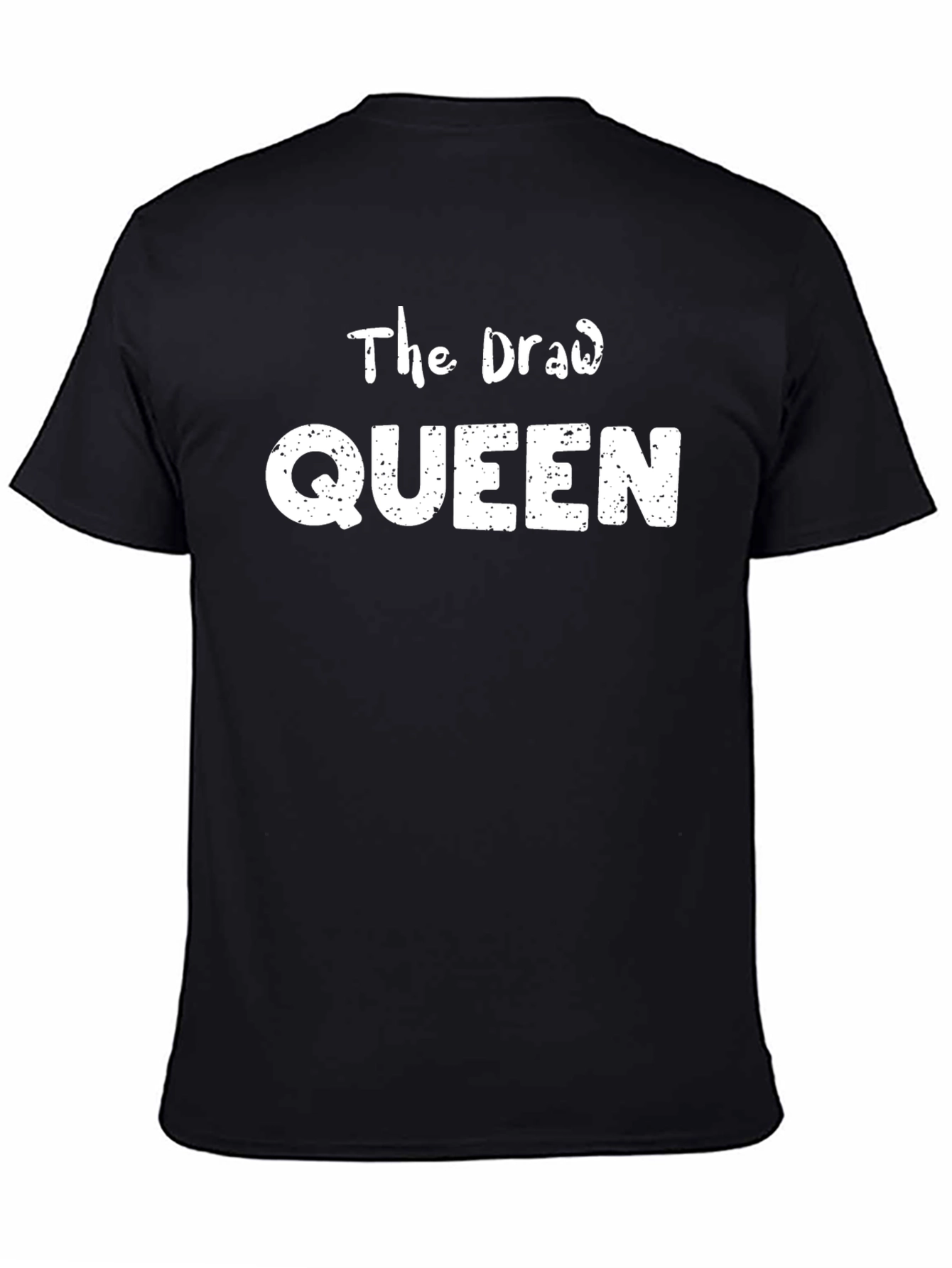 The Draw Queen Black Cotton Graphic Tee