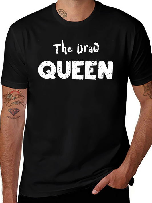 The Draw Queen Black Cotton Graphic Tee