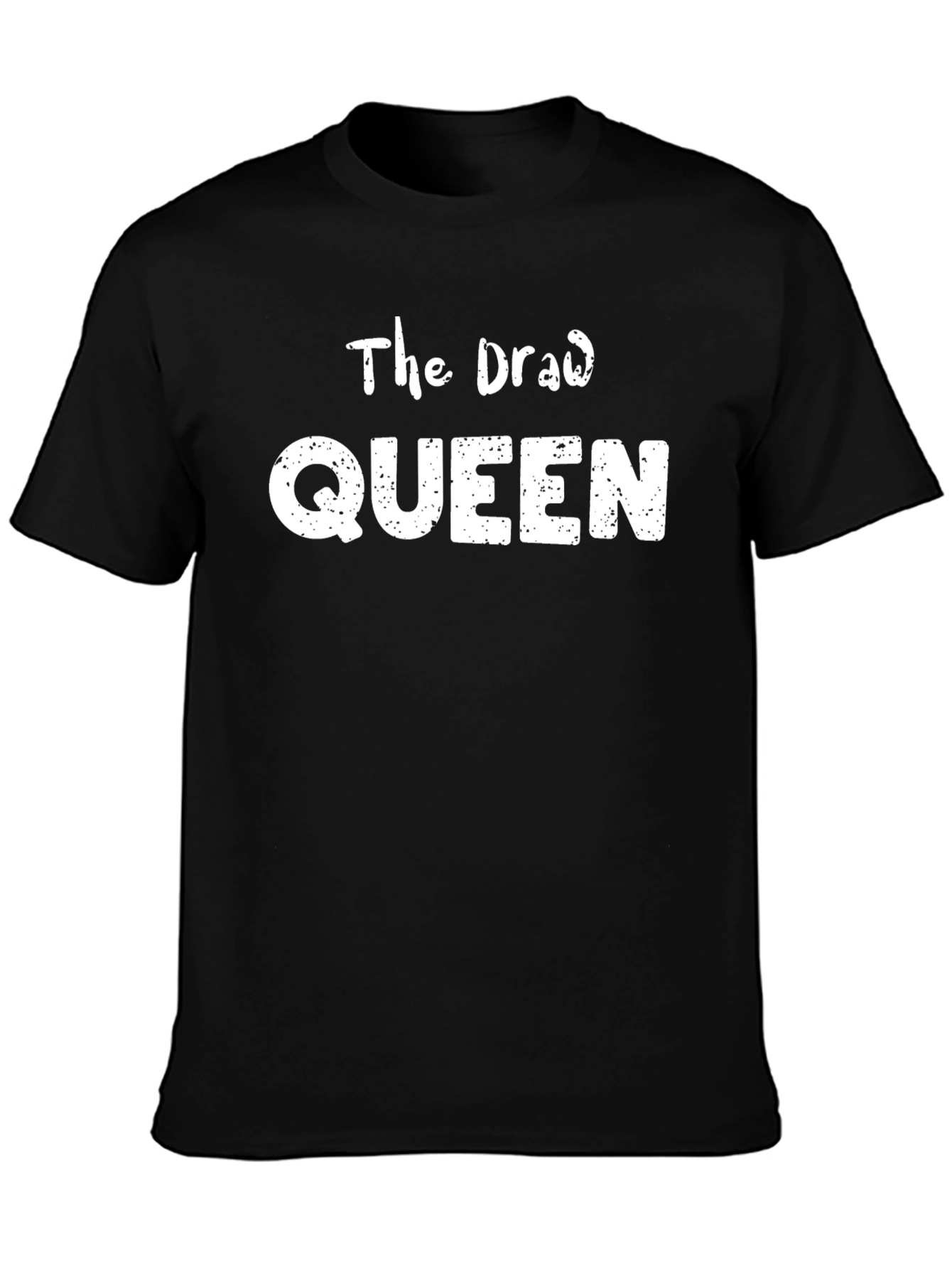 The Draw Queen Black Cotton Graphic Tee