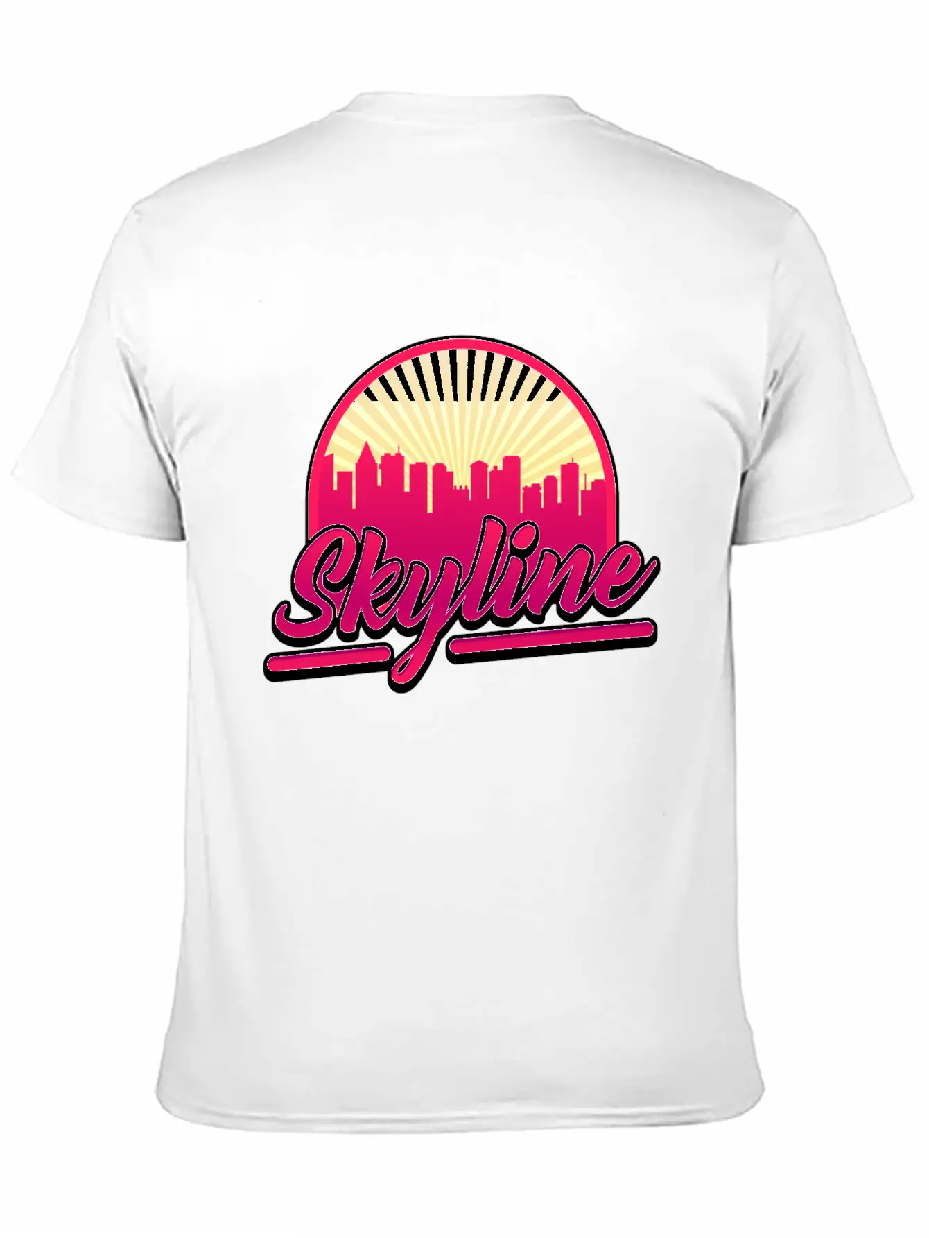 Skyline Red Building Cool Gift Lightweight Cotton T-Shirt – Daily Comfort Graphic Shirt