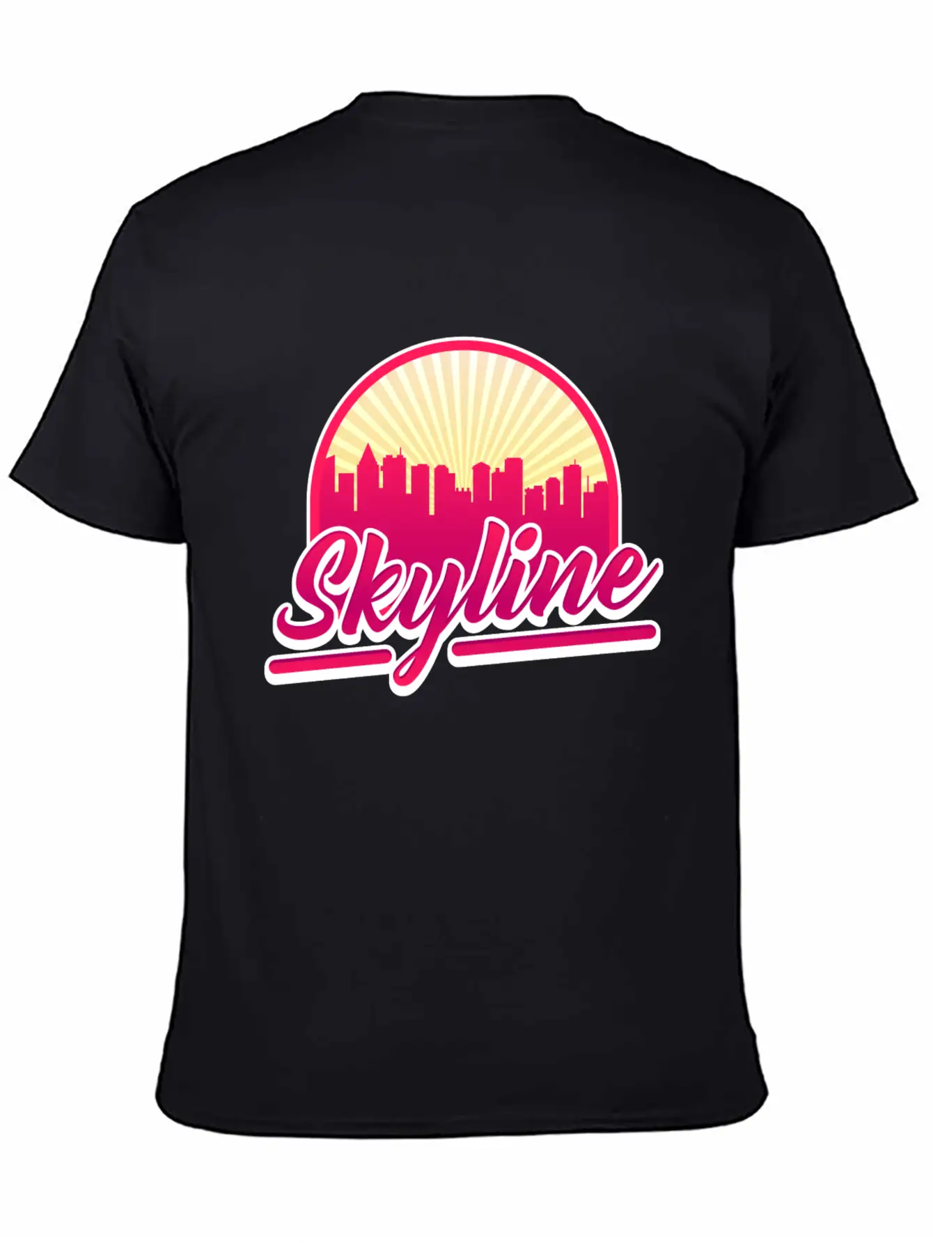 Skyline Red Building Cool Gift Lightweight Cotton T-Shirt – Daily Comfort Graphic Shirt