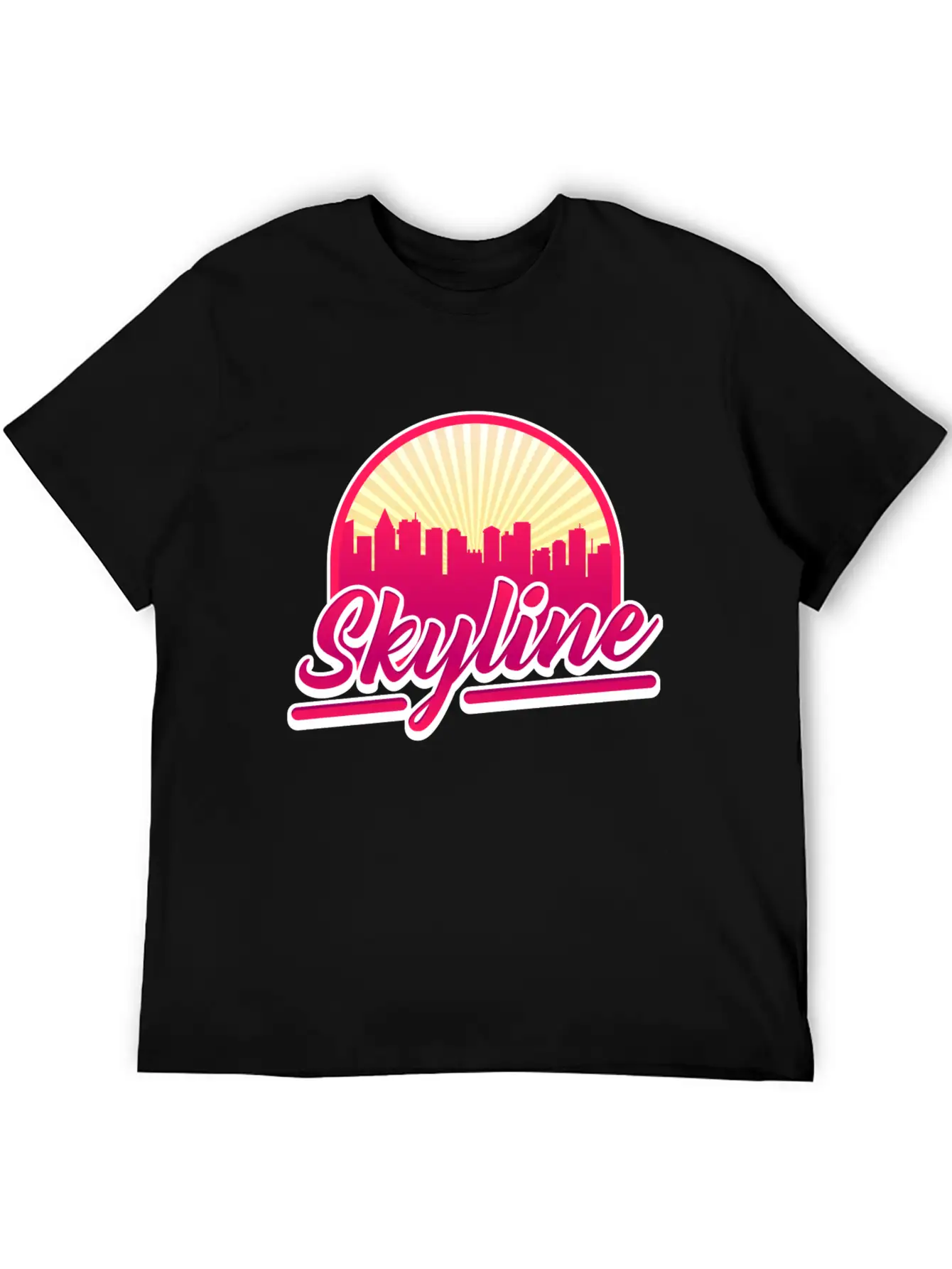 Skyline Red Building Cool Gift Lightweight Cotton T-Shirt – Daily Comfort Graphic Shirt