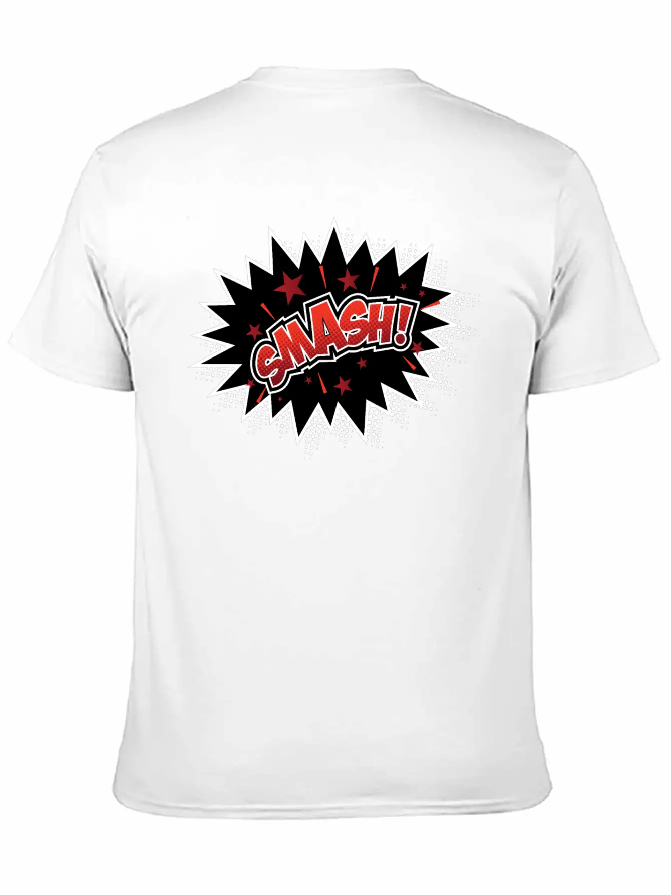 Smash Pop Art Lightweight Cotton T-Shirt – Daily Comfort Graphic Shirt