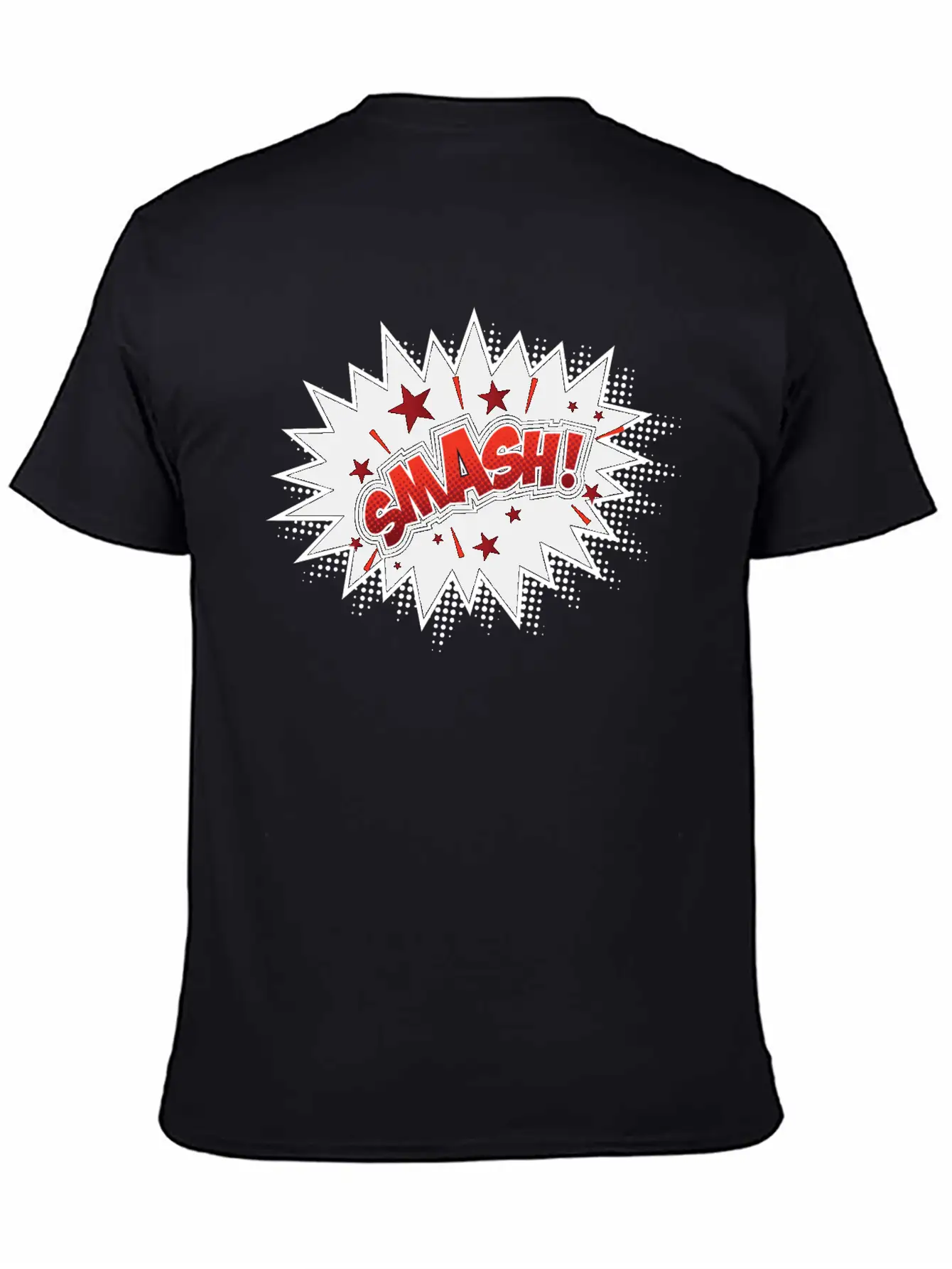Smash Pop Art Lightweight Cotton T-Shirt – Daily Comfort Graphic Shirt