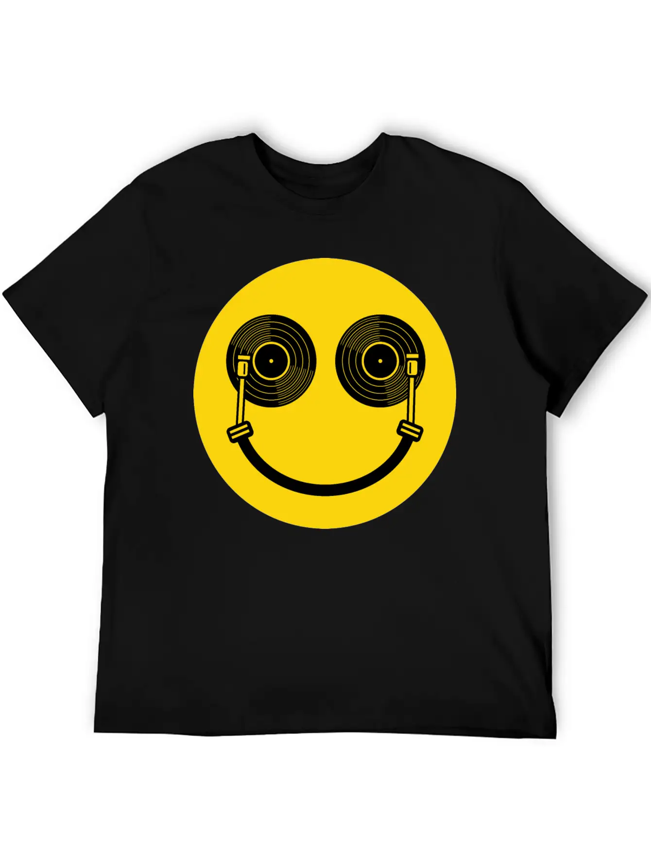 Smile DJ Lightweight Cotton T-Shirt – Daily Comfort Graphic Shirt