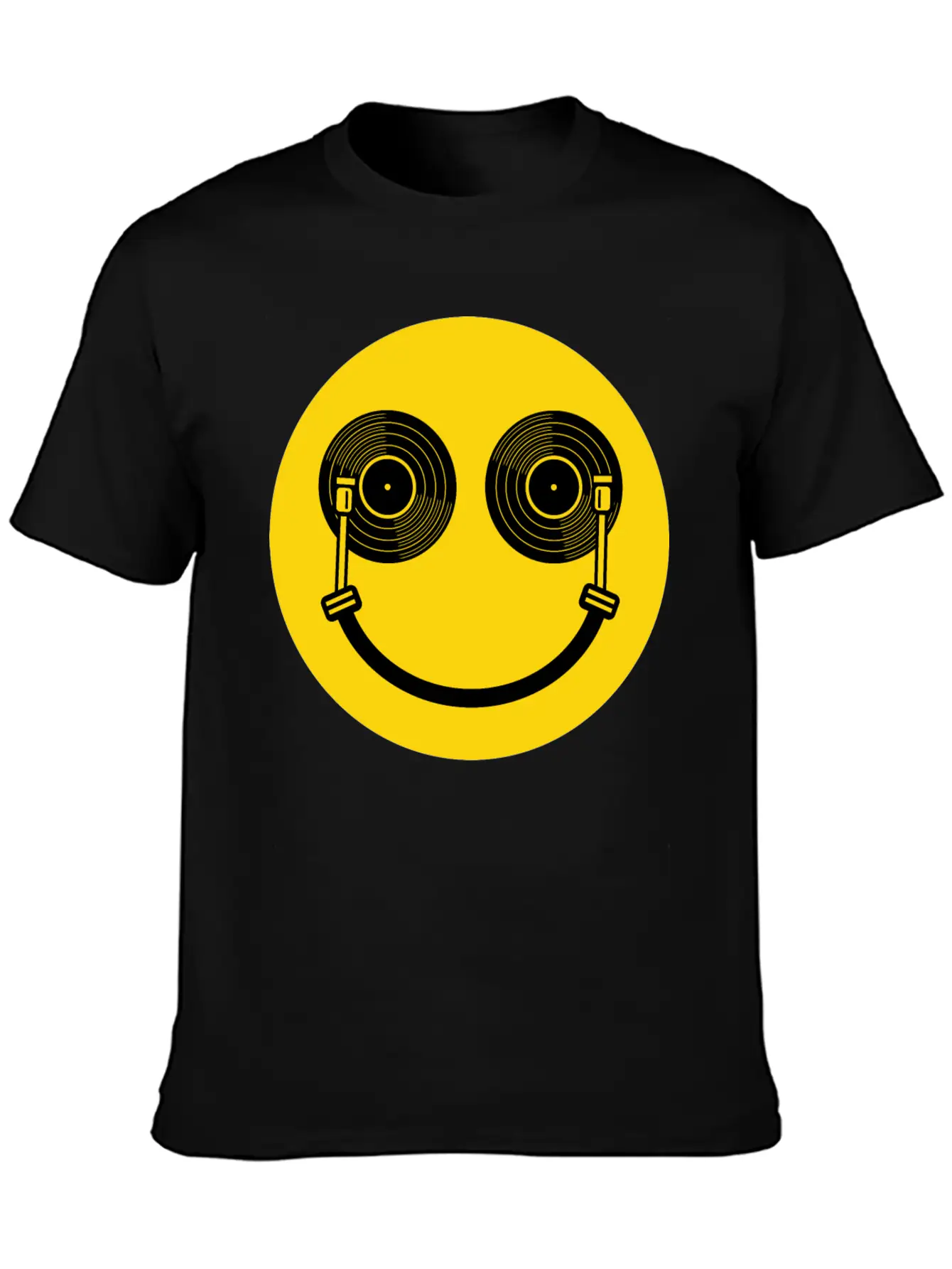 Smile DJ Lightweight Cotton T-Shirt – Daily Comfort Graphic Shirt