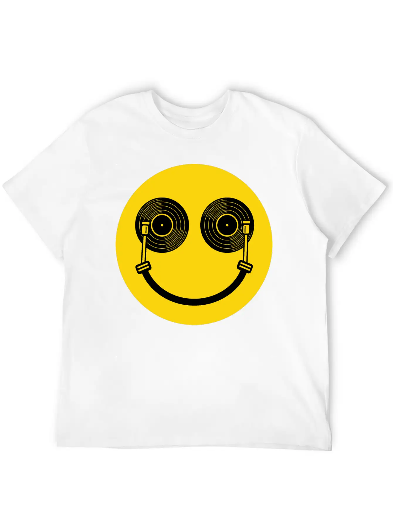 Smile DJ Lightweight Cotton T-Shirt – Daily Comfort Graphic Shirt