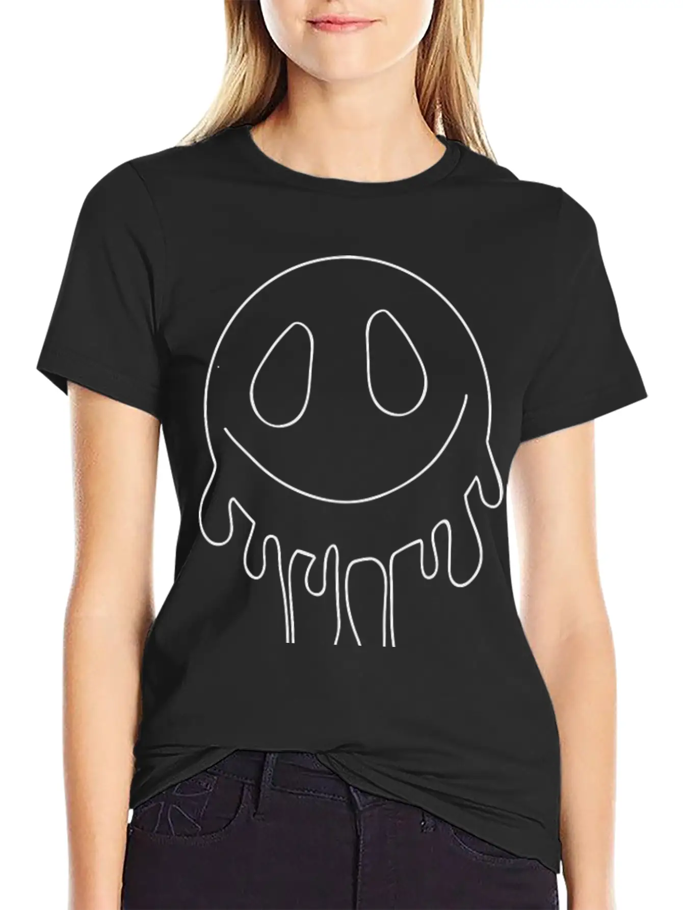 Smiley Lightweight Cotton T-Shirt – Daily Comfort Graphic Shirt
