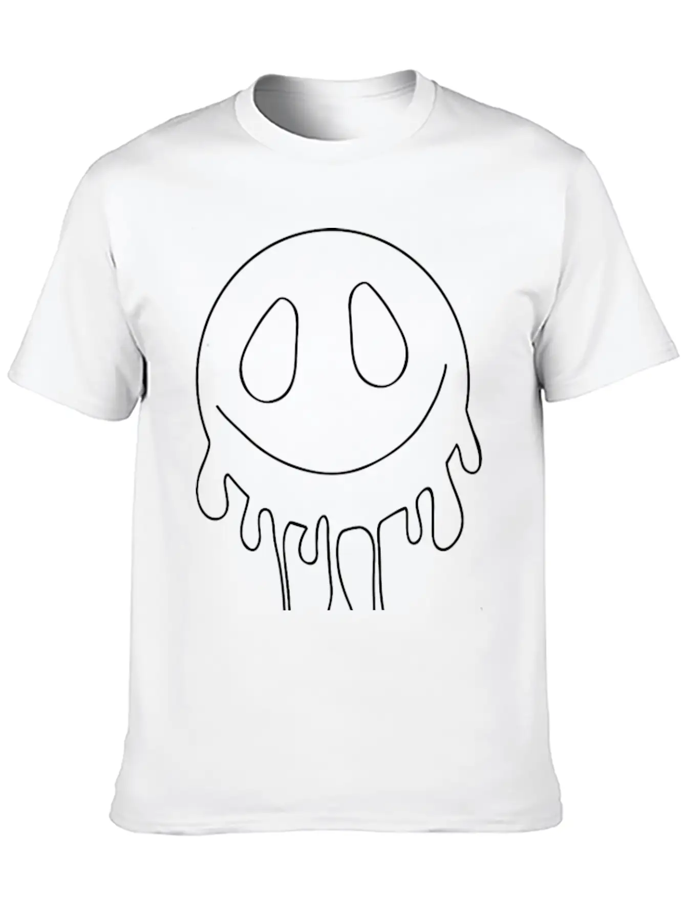 Smiley Lightweight Cotton T-Shirt – Daily Comfort Graphic Shirt