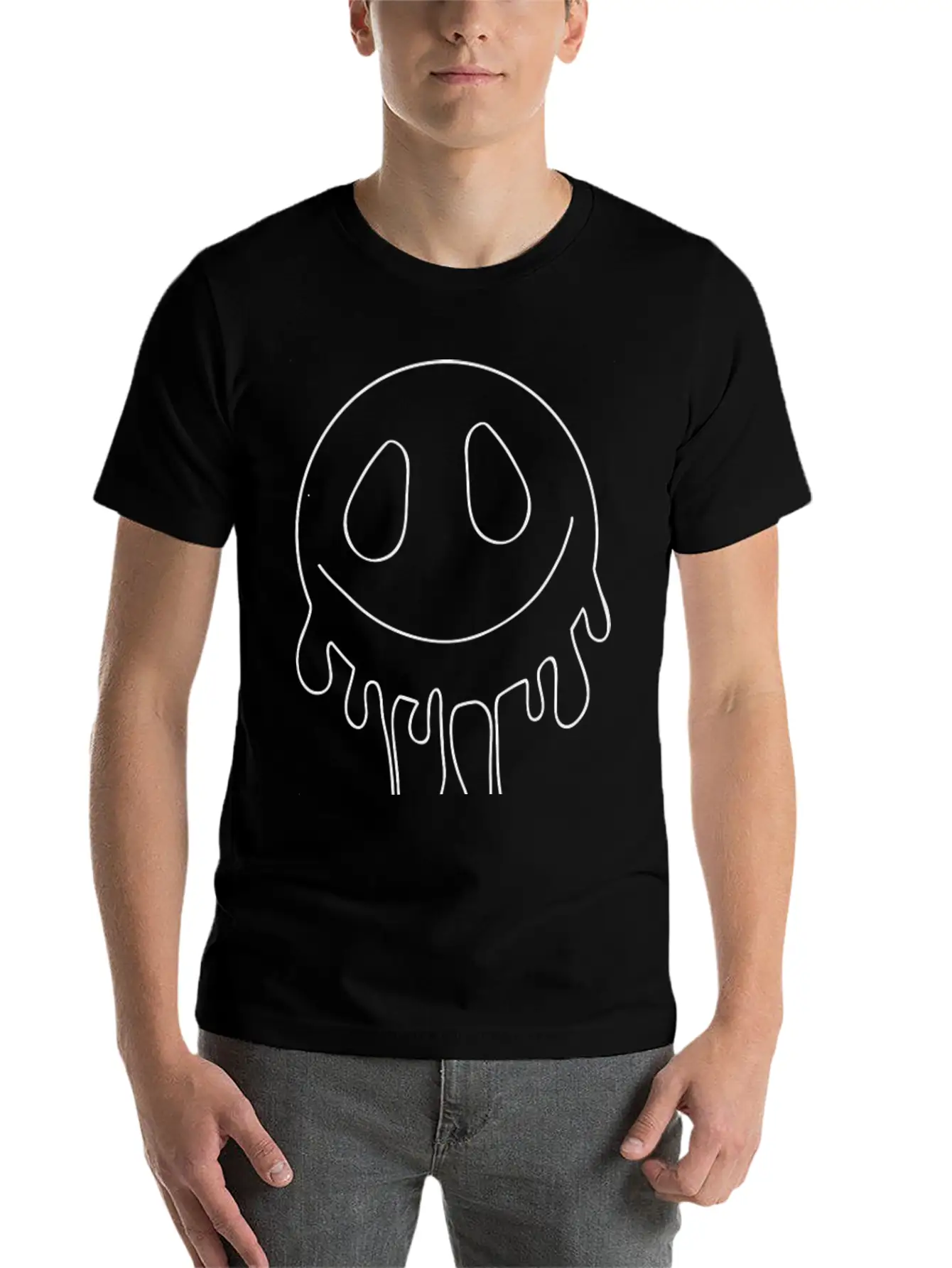 Smiley Lightweight Cotton T-Shirt – Daily Comfort Graphic Shirt