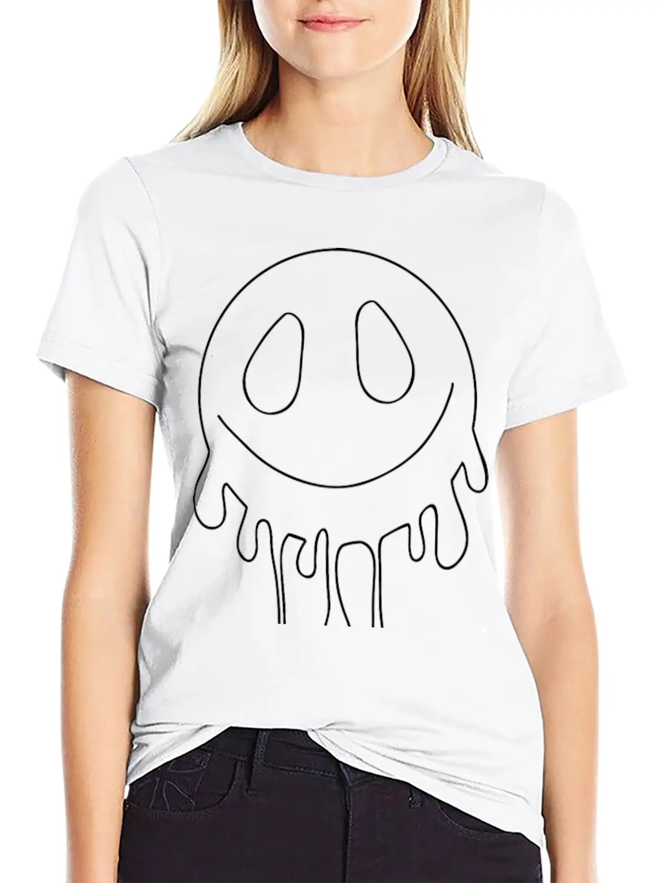 Smiley Lightweight Cotton T-Shirt – Daily Comfort Graphic Shirt