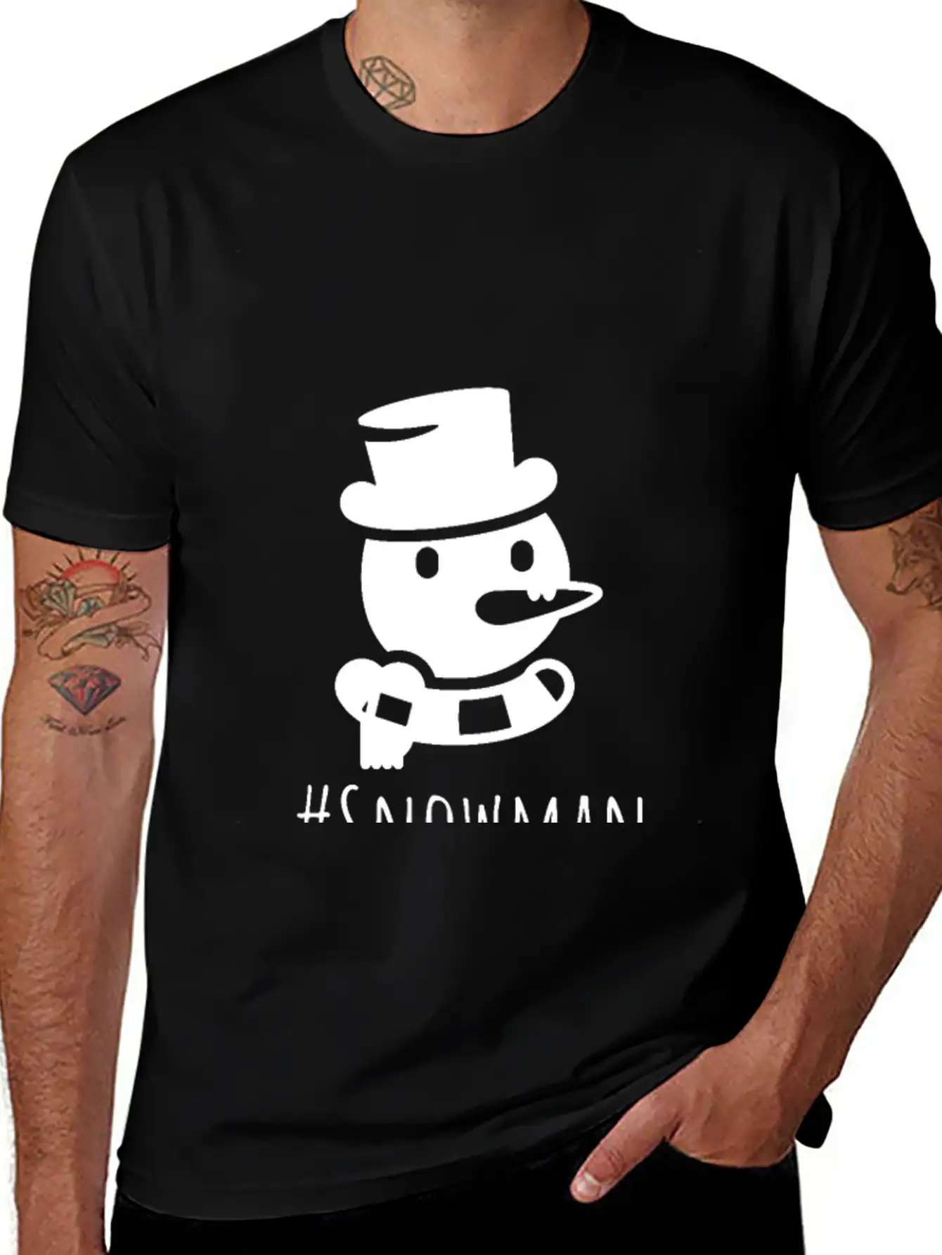 Snowman Lightweight Cotton T-Shirt – Daily Comfort Graphic Shirt