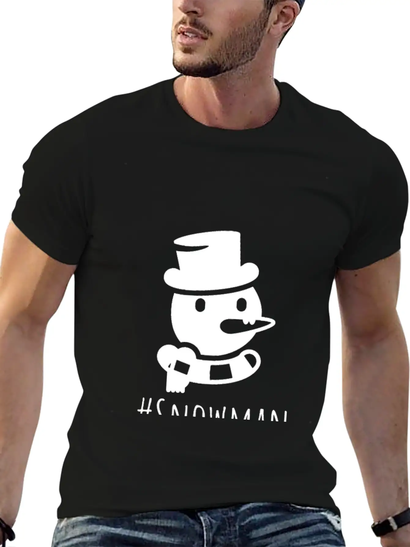 Snowman Lightweight Cotton T-Shirt – Daily Comfort Graphic Shirt