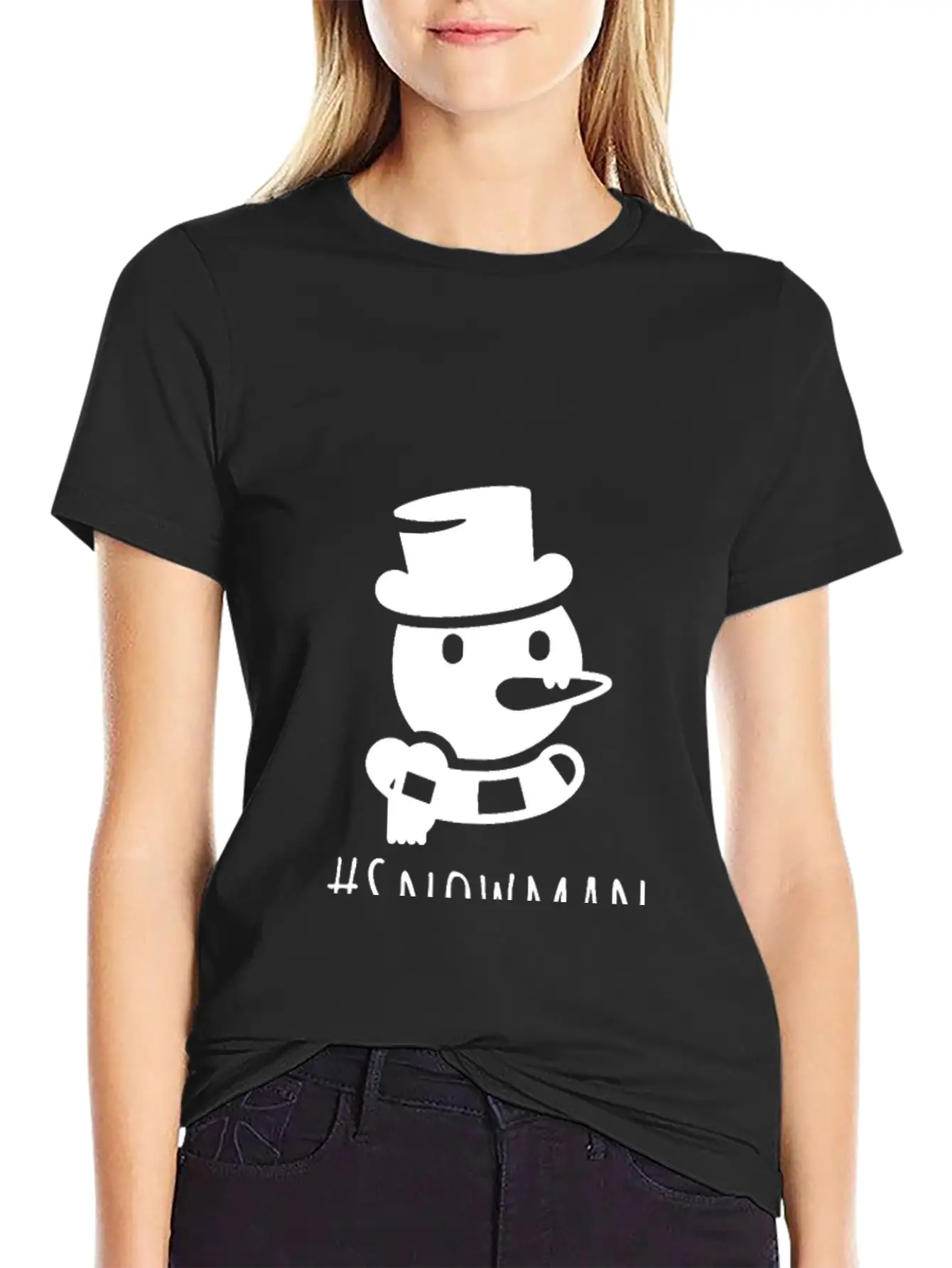 Snowman Lightweight Cotton T-Shirt – Daily Comfort Graphic Shirt