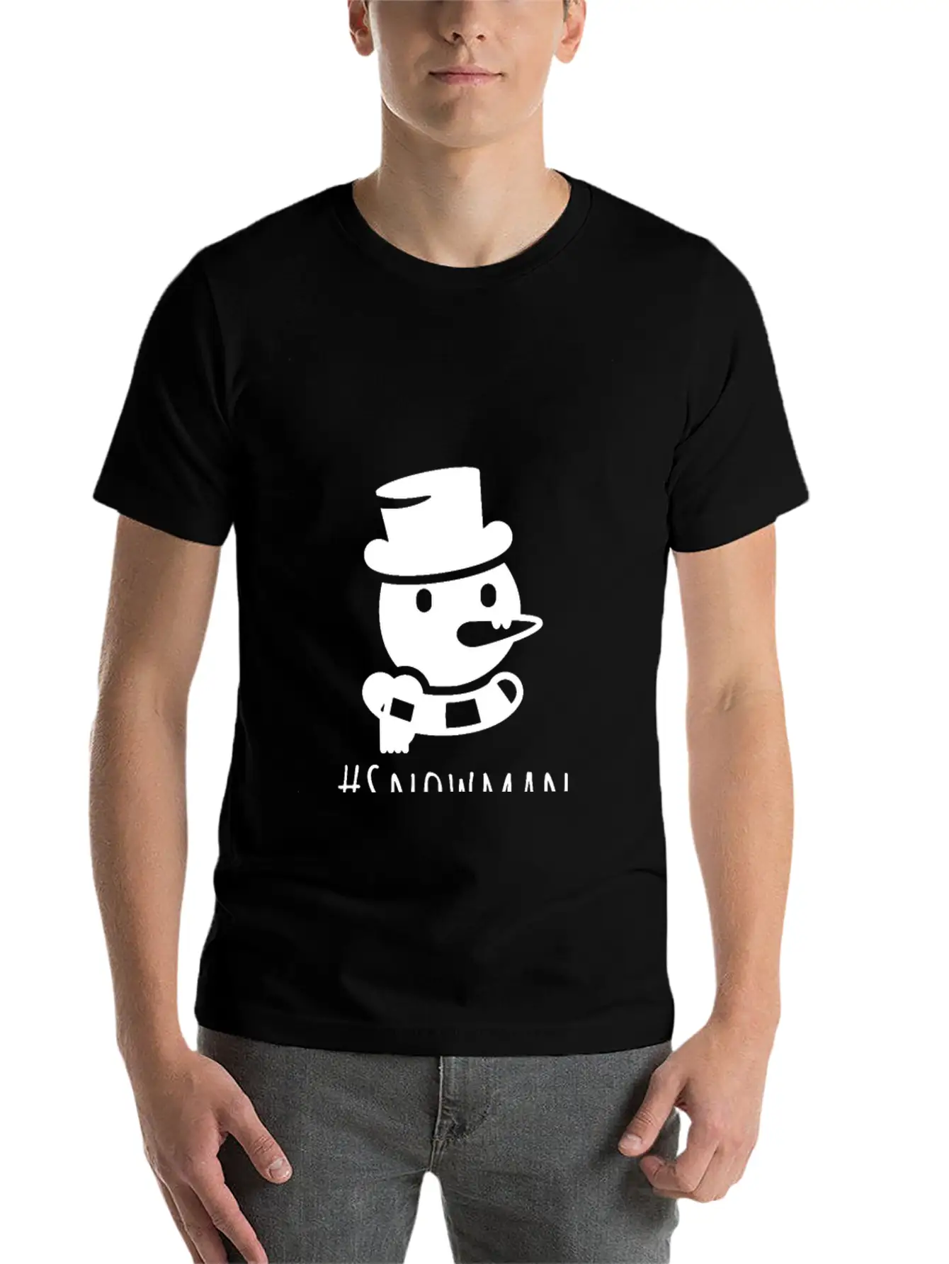 Snowman Lightweight Cotton T-Shirt – Daily Comfort Graphic Shirt