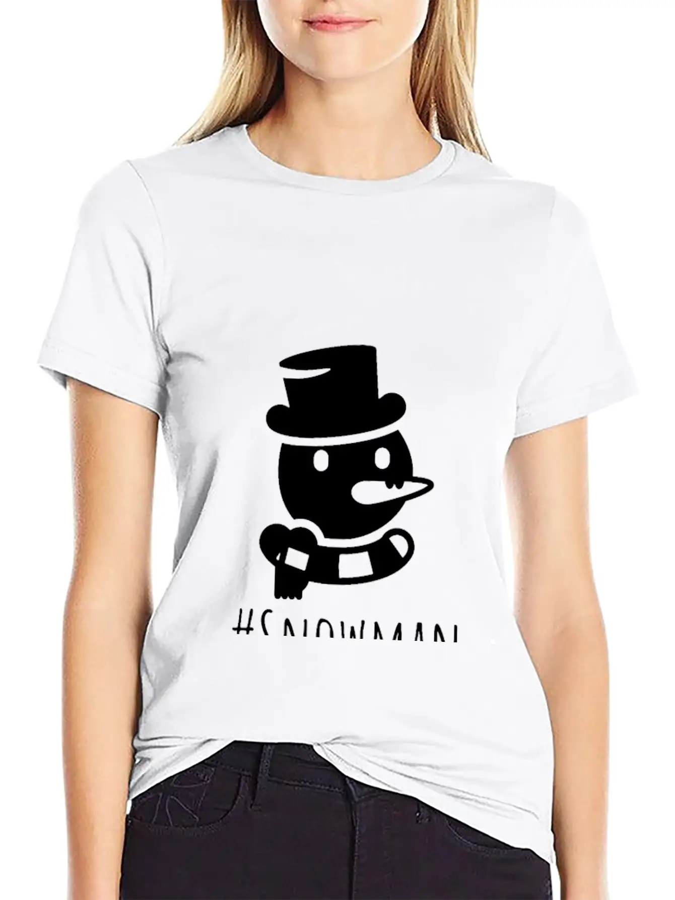 Snowman Lightweight Cotton T-Shirt – Daily Comfort Graphic Shirt