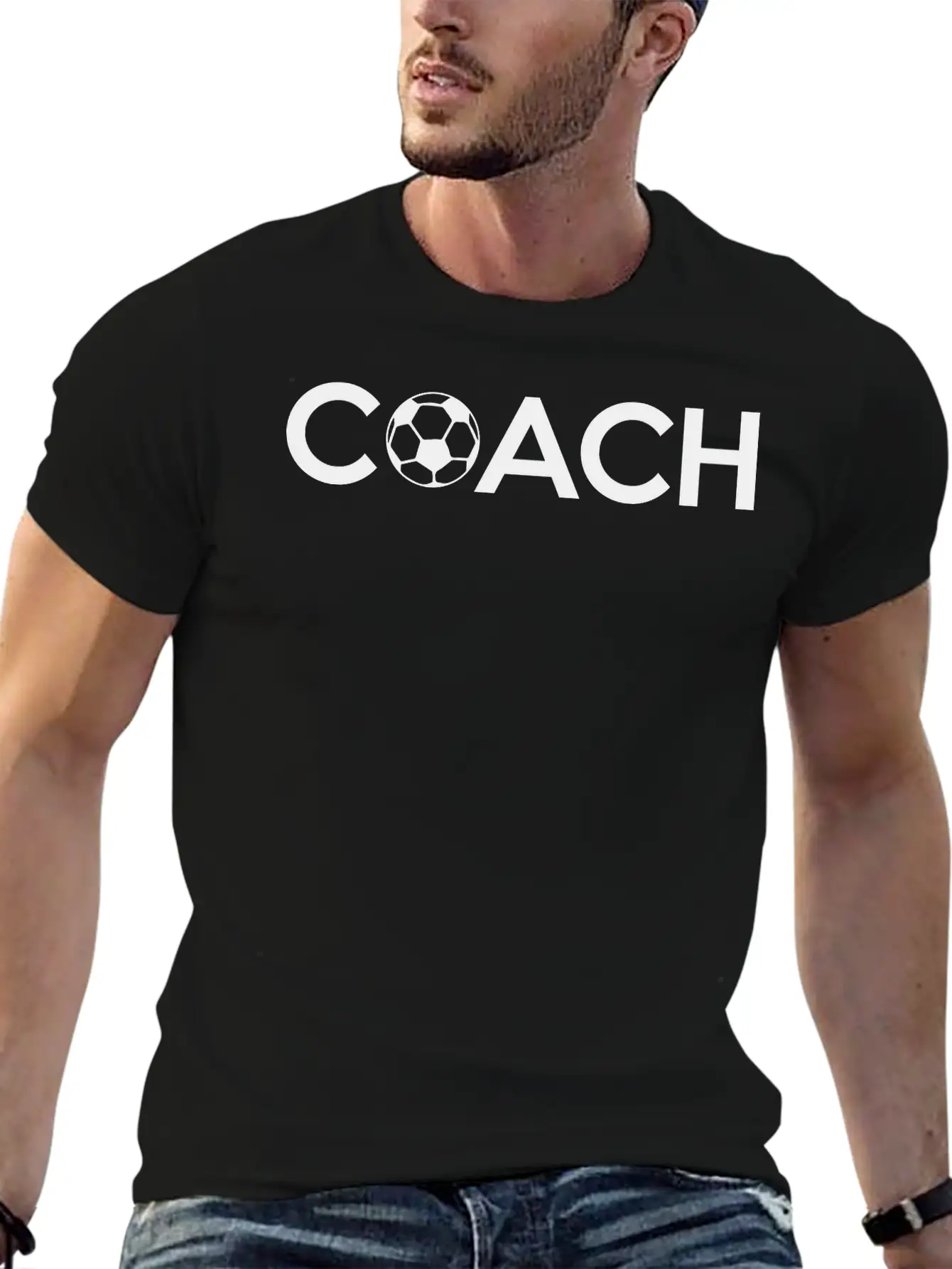 Soccer Coach Lightweight Cotton T-Shirt – Daily Comfort Graphic Shirt