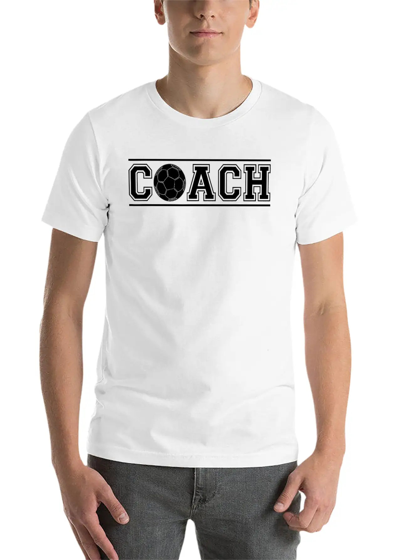 Soccer Coach Training Gift Trainer Coaching Lightweight Cotton T-Shirt – Daily Comfort Graphic Shirt