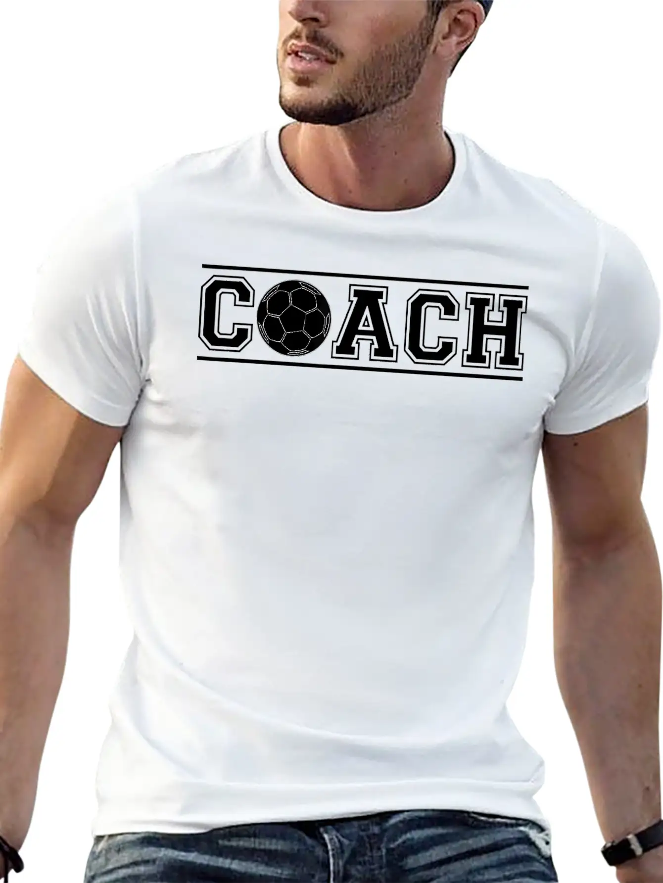 Soccer Coach Training Gift Trainer Coaching Lightweight Cotton T-Shirt – Daily Comfort Graphic Shirt