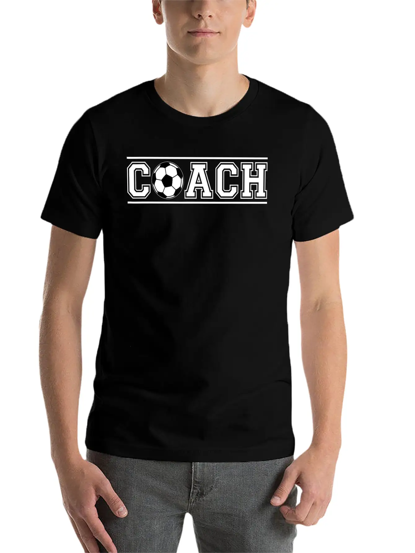 Soccer Coach Training Gift Trainer Coaching Lightweight Cotton T-Shirt – Daily Comfort Graphic Shirt