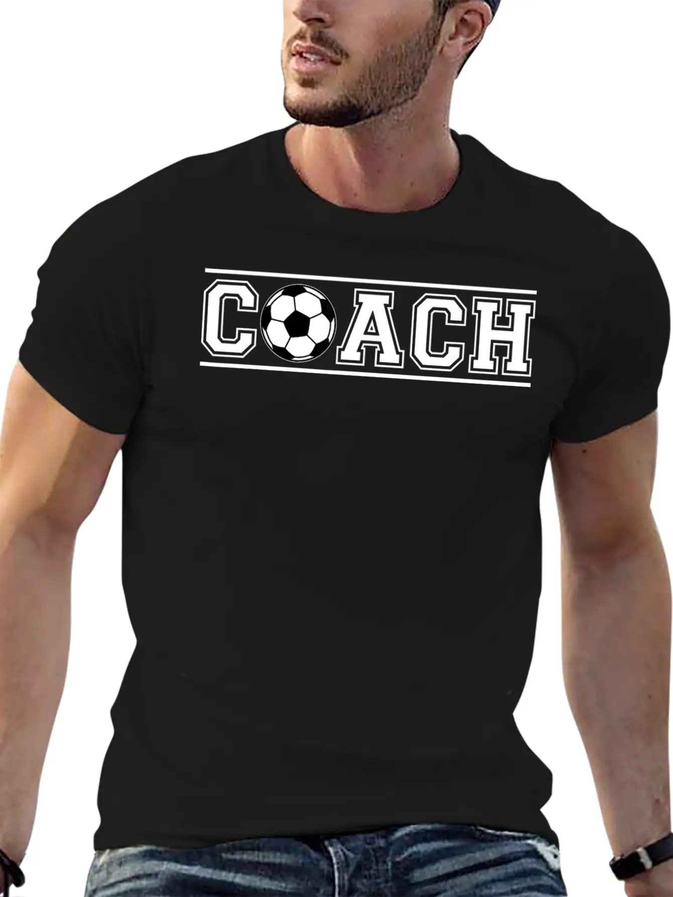 Soccer Coach Training Gift Trainer Coaching Lightweight Cotton T-Shirt – Daily Comfort Graphic Shirt