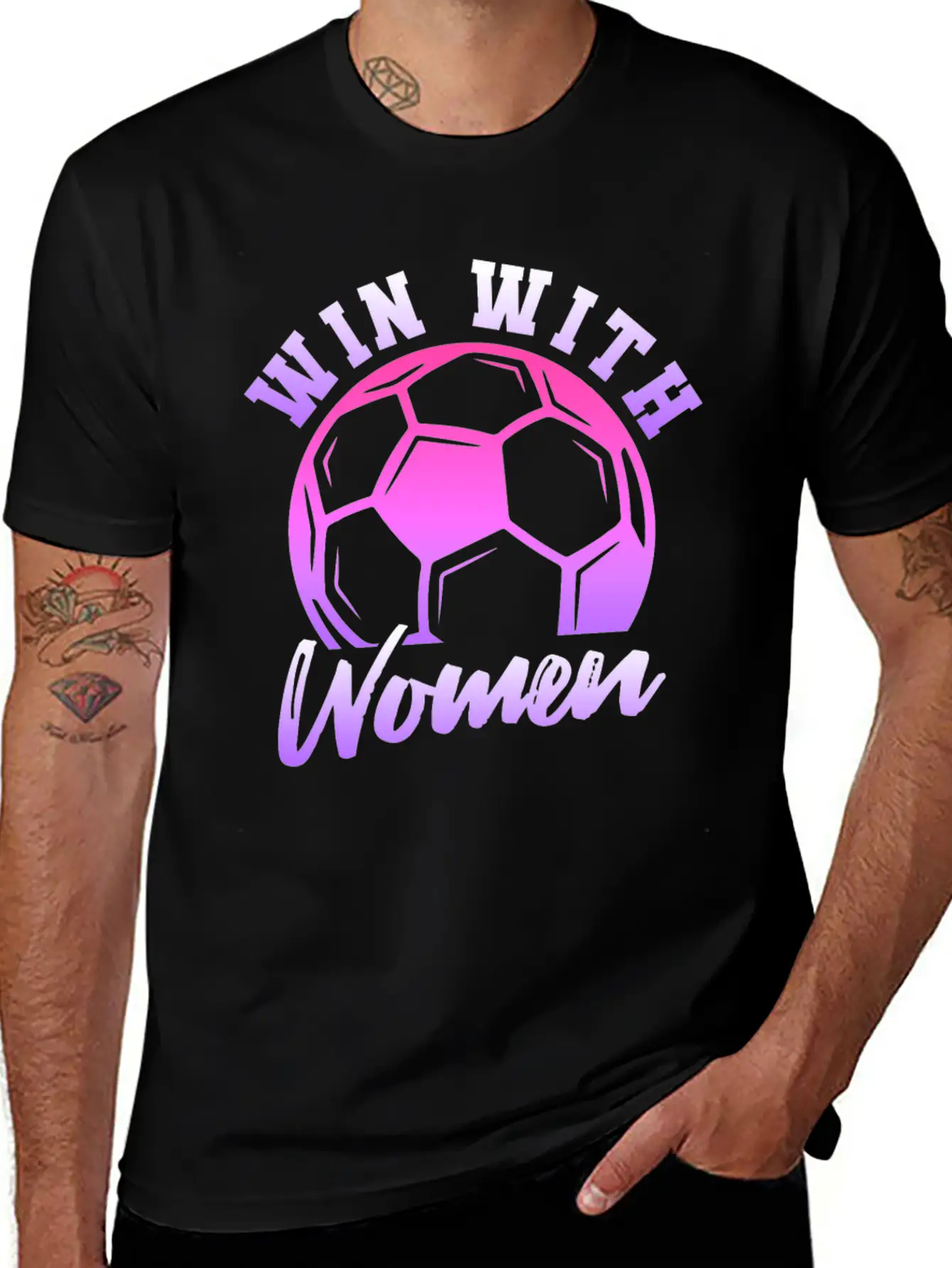 Soccer Girl Team Outfit For Players + Fans Lightweight Cotton T-Shirt – Daily Comfort Graphic Shirt