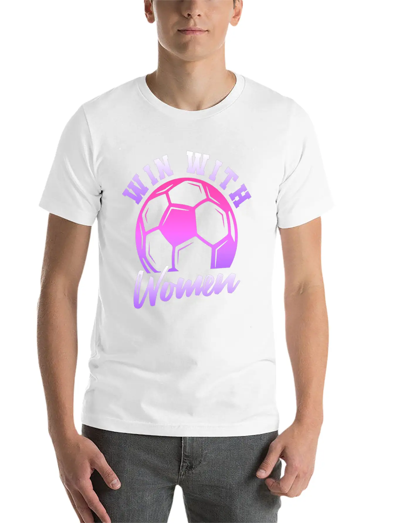 Soccer Girl Team Outfit For Players + Fans Lightweight Cotton T-Shirt – Daily Comfort Graphic Shirt