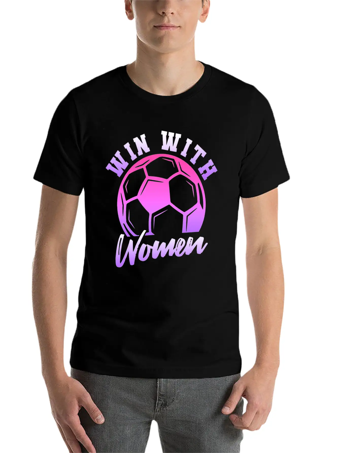 Soccer Girl Team Outfit For Players + Fans Lightweight Cotton T-Shirt – Daily Comfort Graphic Shirt