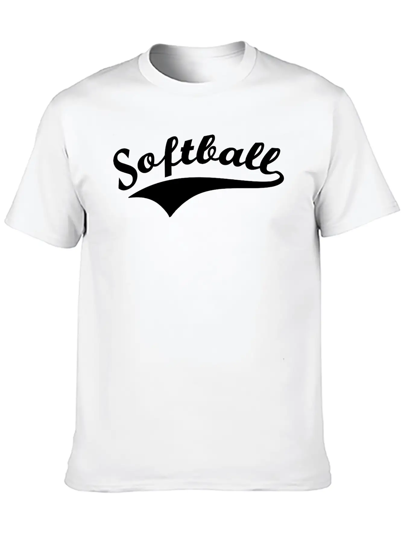 Softball Lettering Lightweight Cotton T-Shirt – Daily Comfort Graphic Shirt
