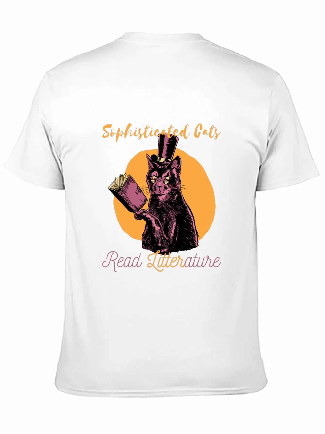 SOPHISTICATED CAT Lightweight Cotton T-Shirt – Daily Comfort Graphic Shirt