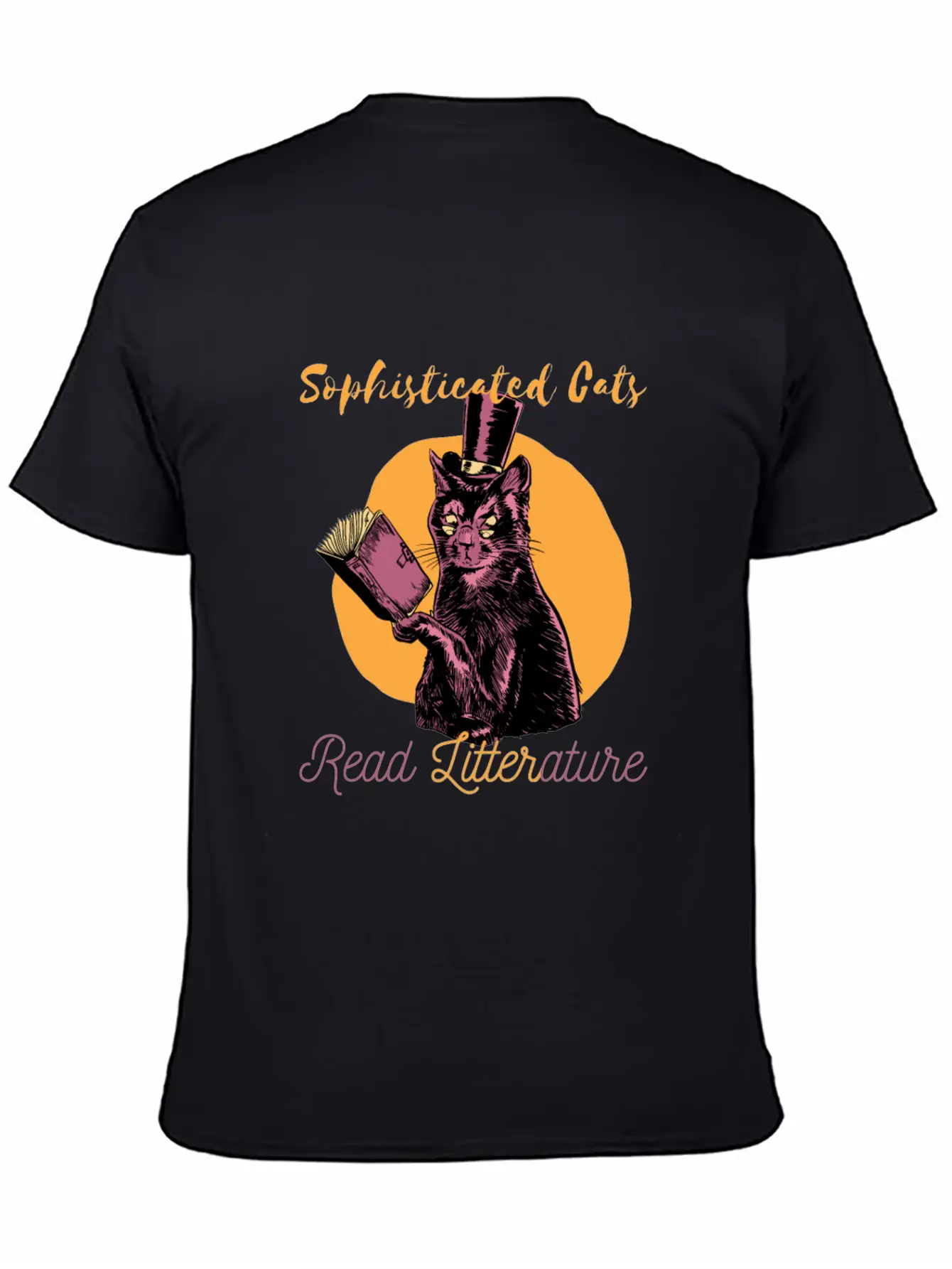 SOPHISTICATED CAT Lightweight Cotton T-Shirt – Daily Comfort Graphic Shirt