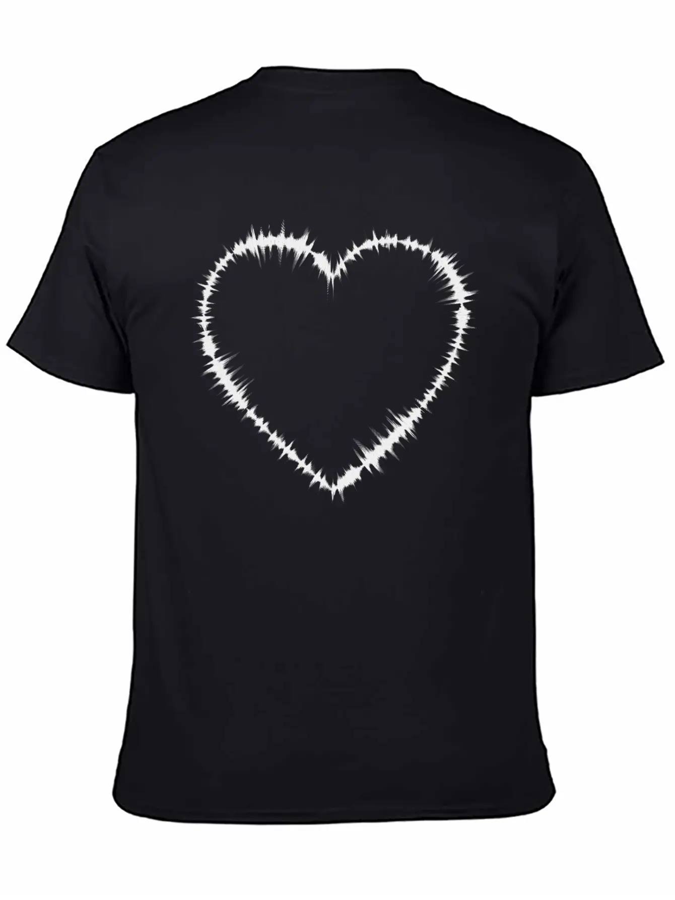 Sound Waves Heart Lightweight Cotton T-Shirt – Daily Comfort Graphic Shirt