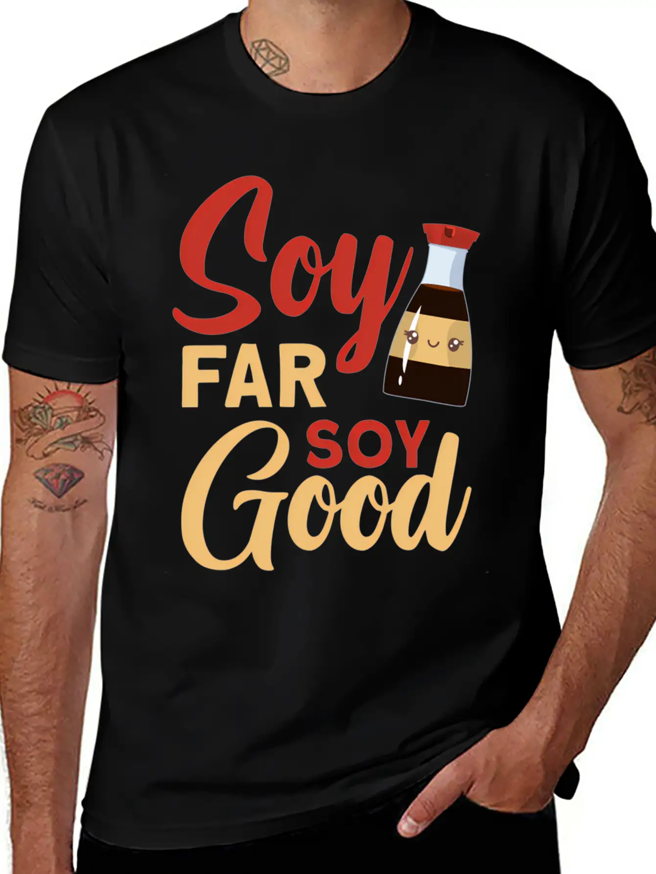 Soy Far Soy Soy Lightweight Cotton T-Shirt – Daily Comfort Graphic Shirt
